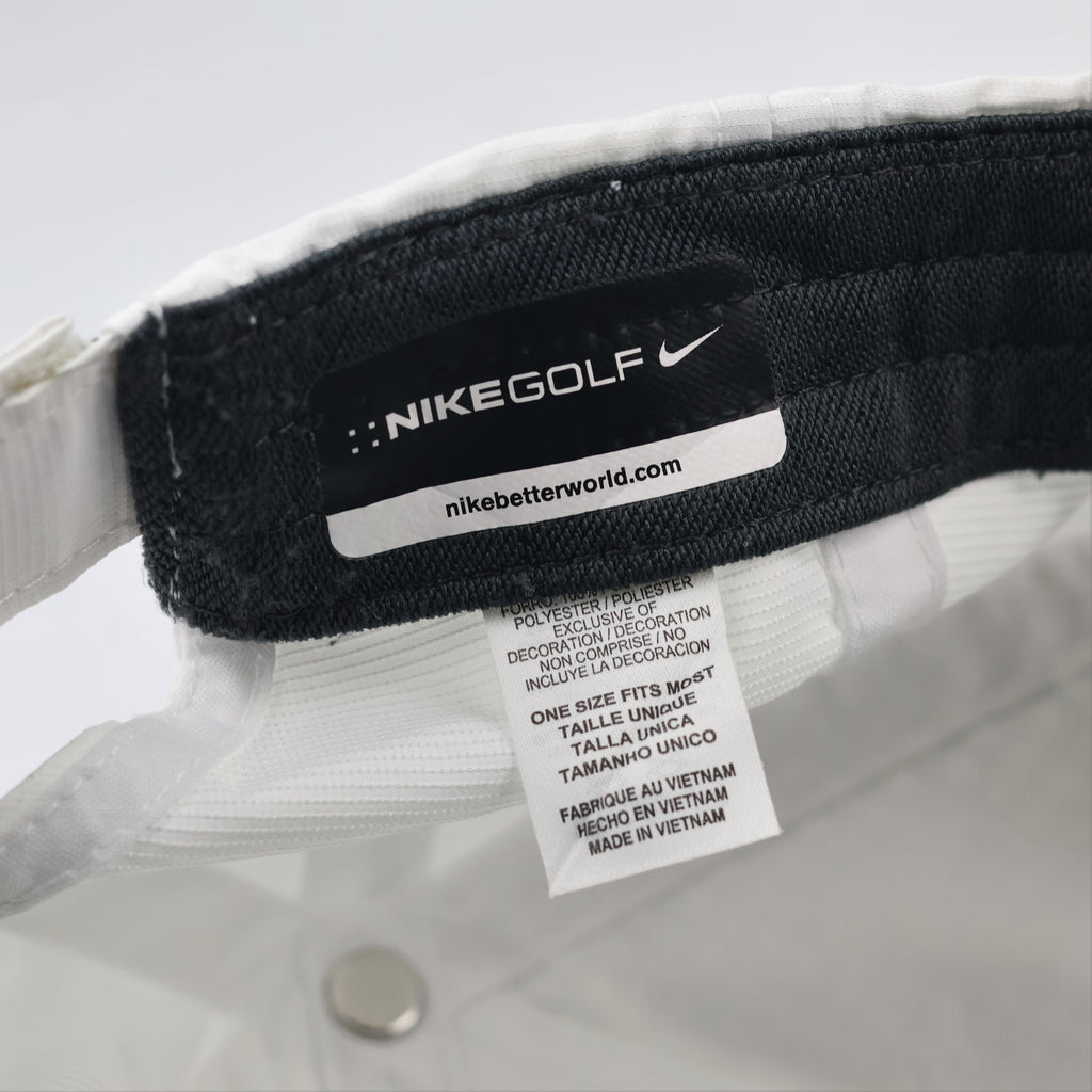 Vintage Nike Golf Polka Dot Tech Thrifted Cap - White/Black