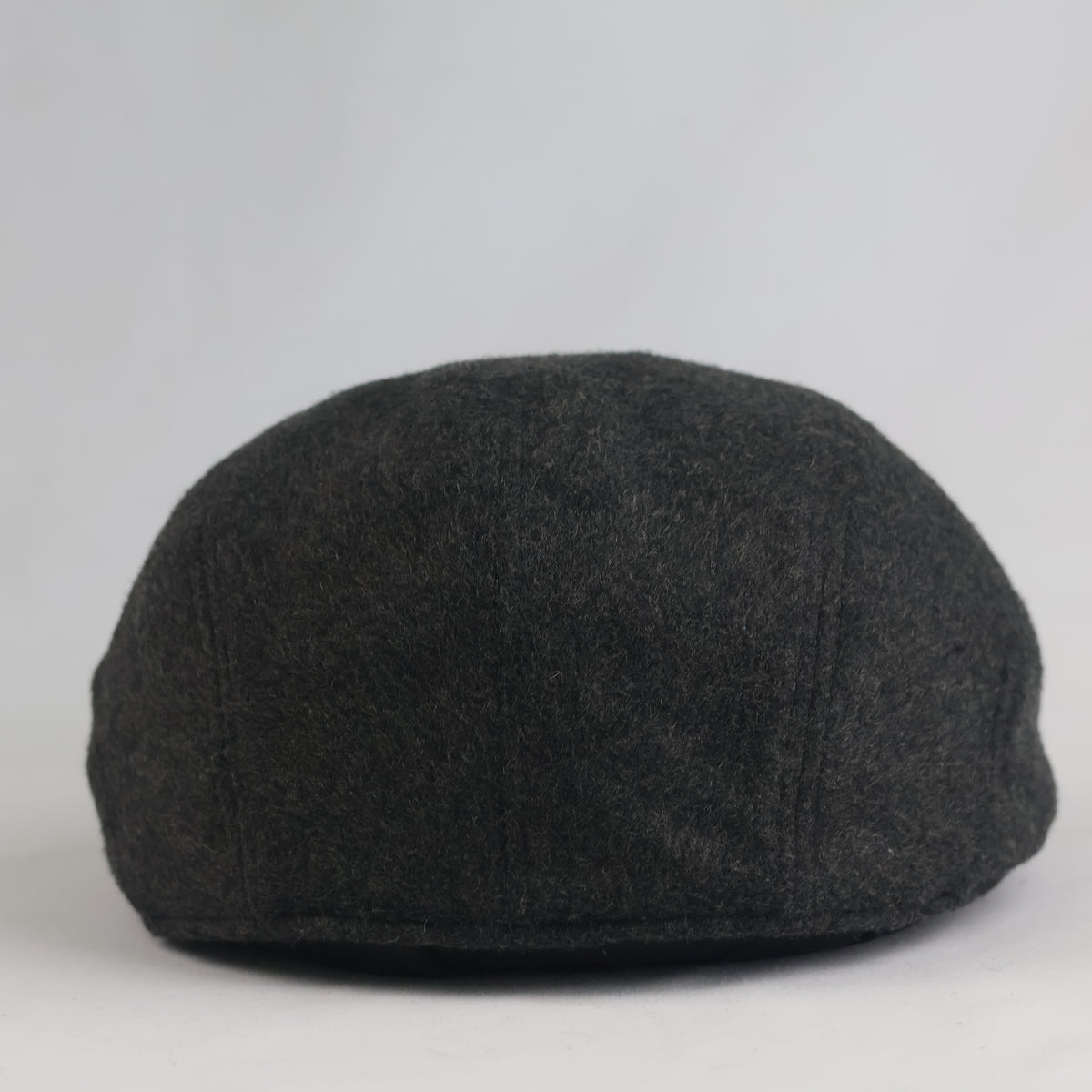 Thrifted Dark Grey Winter Flat Cap – Classic Wool Blend Ivy Hat (58 cm) | 11011