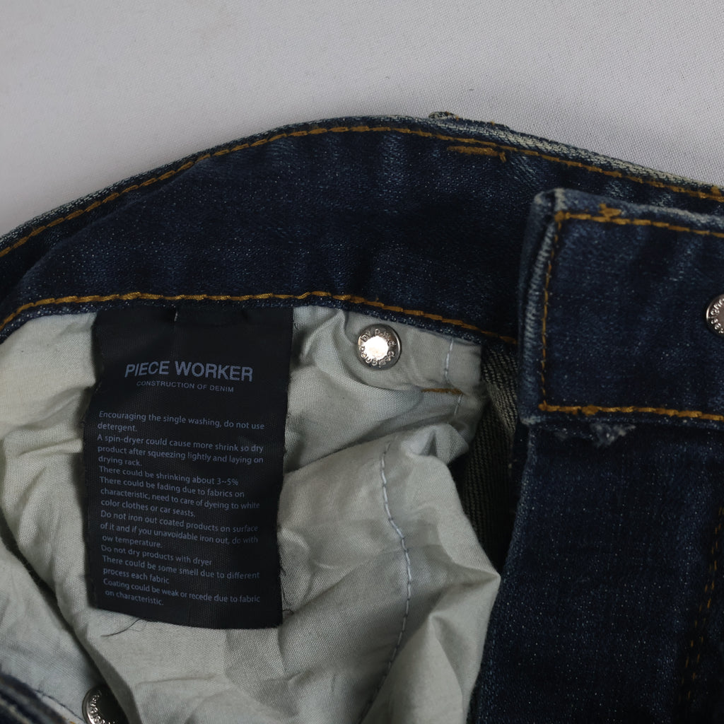 Thrifted Men's Piece Worker Dark Wash Denim Trousers Waist:30/ J1090