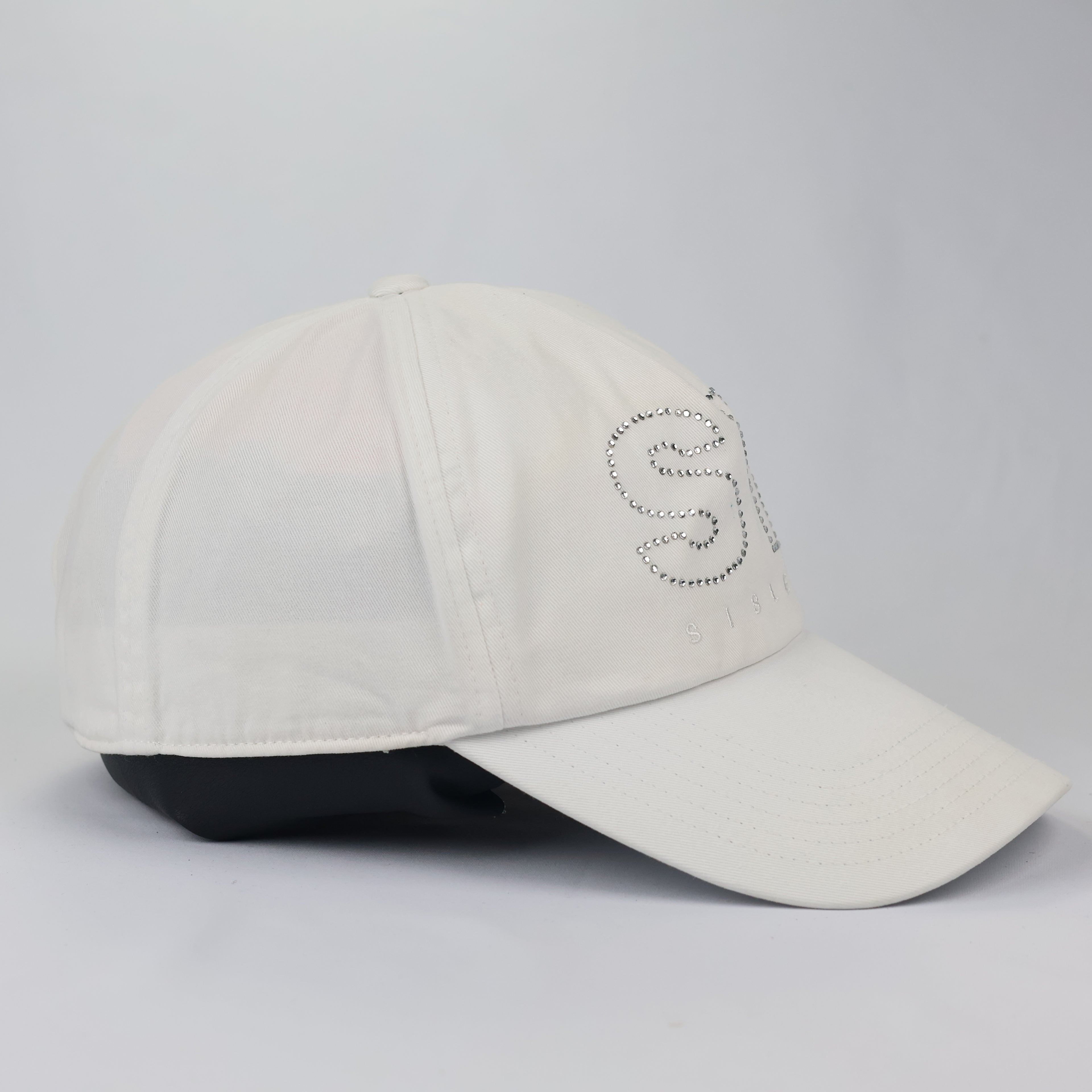 Thrifted Sisley Luxury Baseball Hat | Embellished Logo | 55-57cm