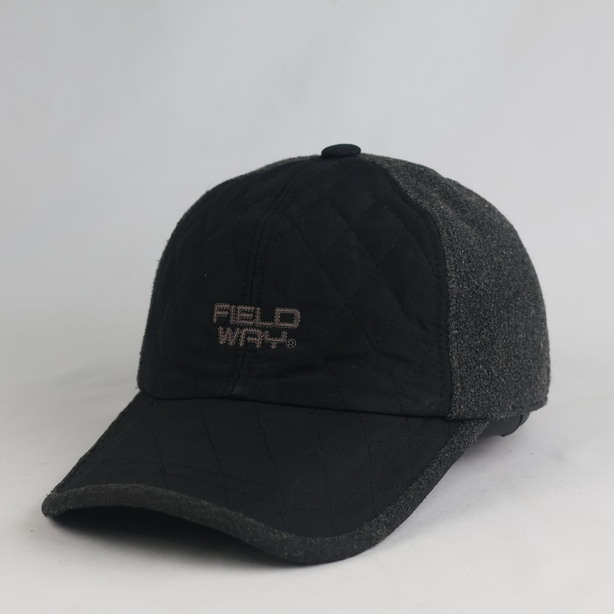 Thrifted Field Way Outdoor Winter Baseball Hat – Charcoal & Black (57-58cm) | 11008