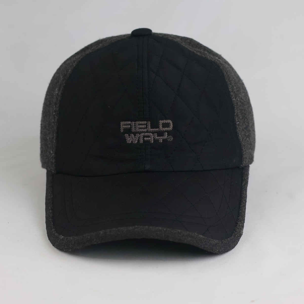 Thrifted Field Way Outdoor Winter Baseball Hat – Charcoal & Black (57-58cm) | 11008