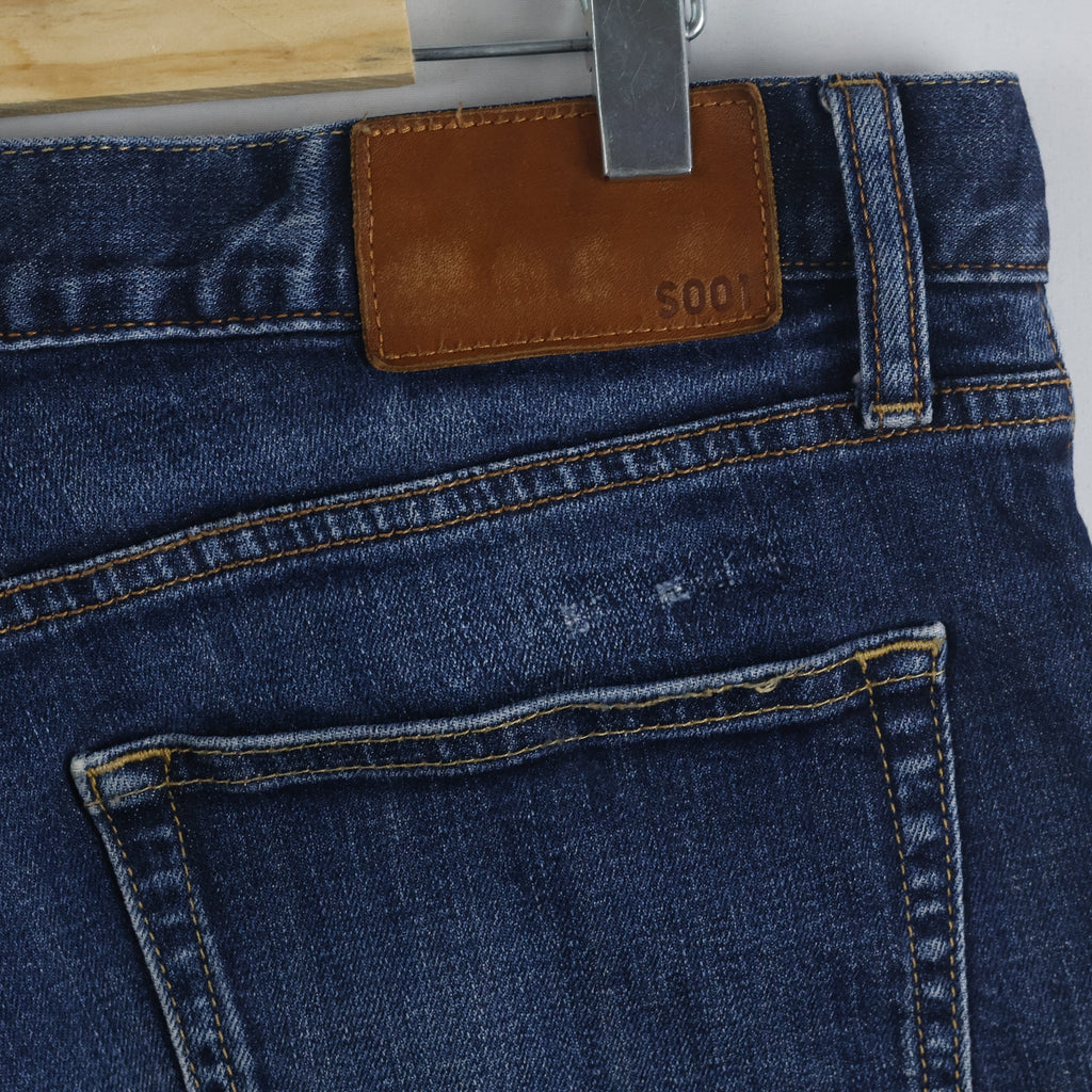 Thrifted UNIQLO UJ S001 Dark Wash Denim Jeans Waist:36/ J1089