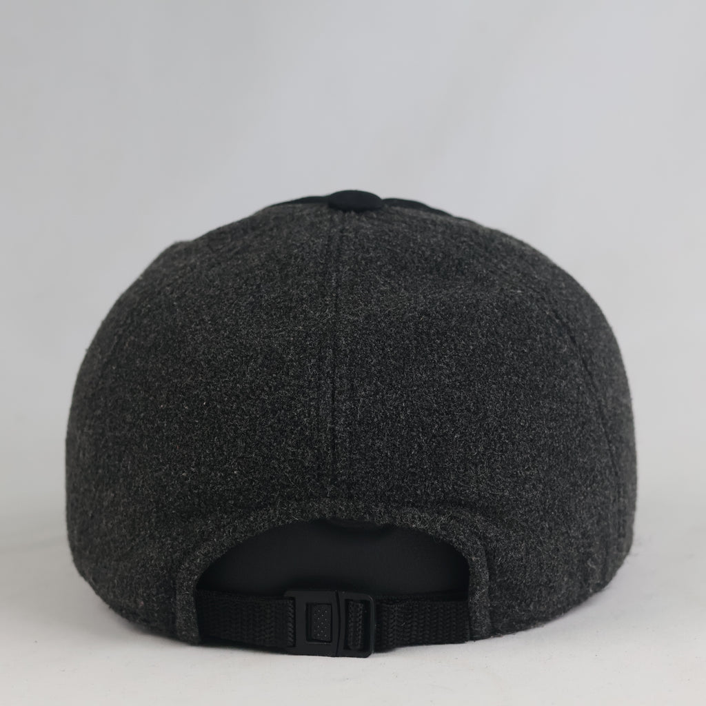 Thrifted Field Way Outdoor Winter Baseball Hat – Charcoal & Black (57-58cm) | 11008