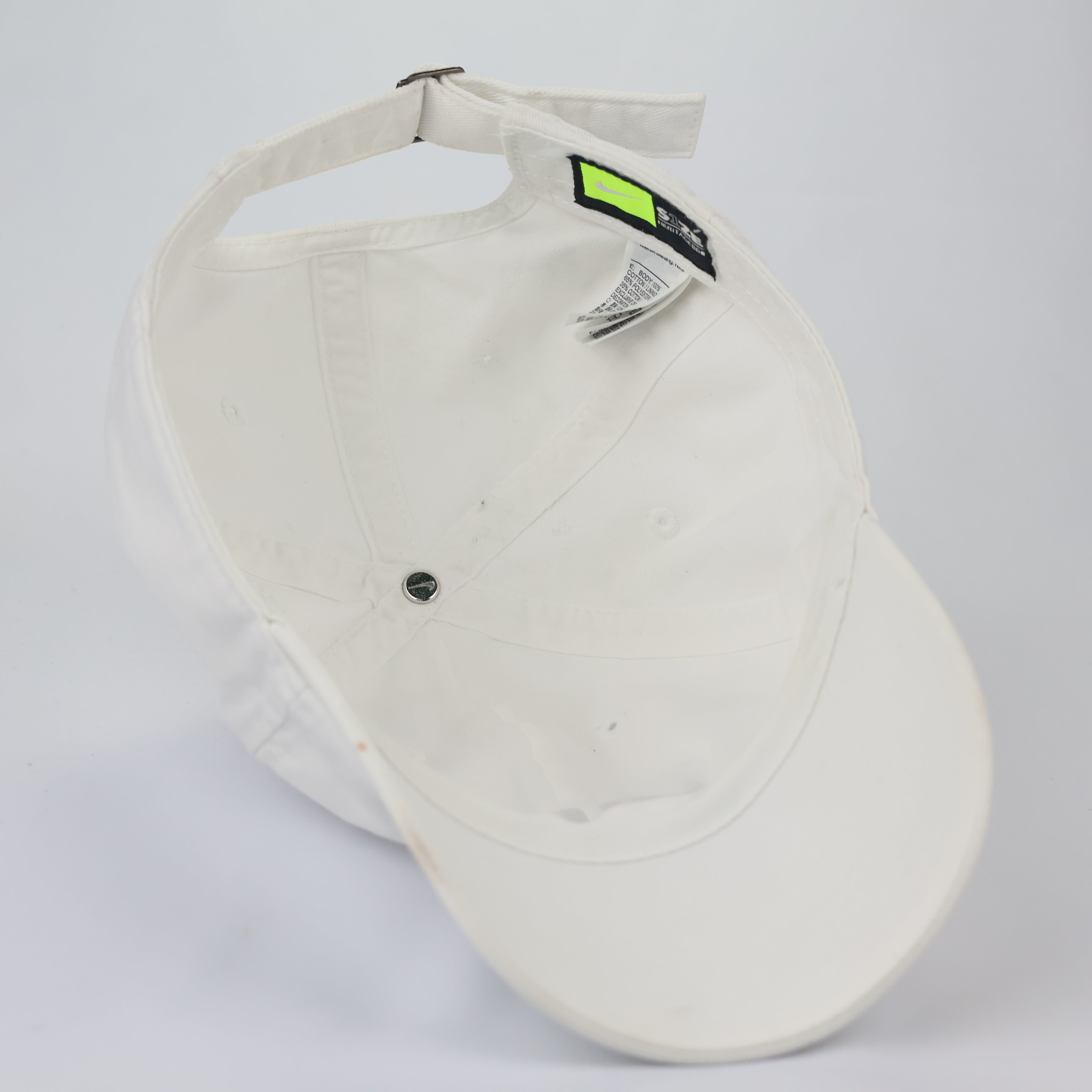 Thrifted Nike Featherlight Adjustable Sports Cap - Volt Green/Yellow