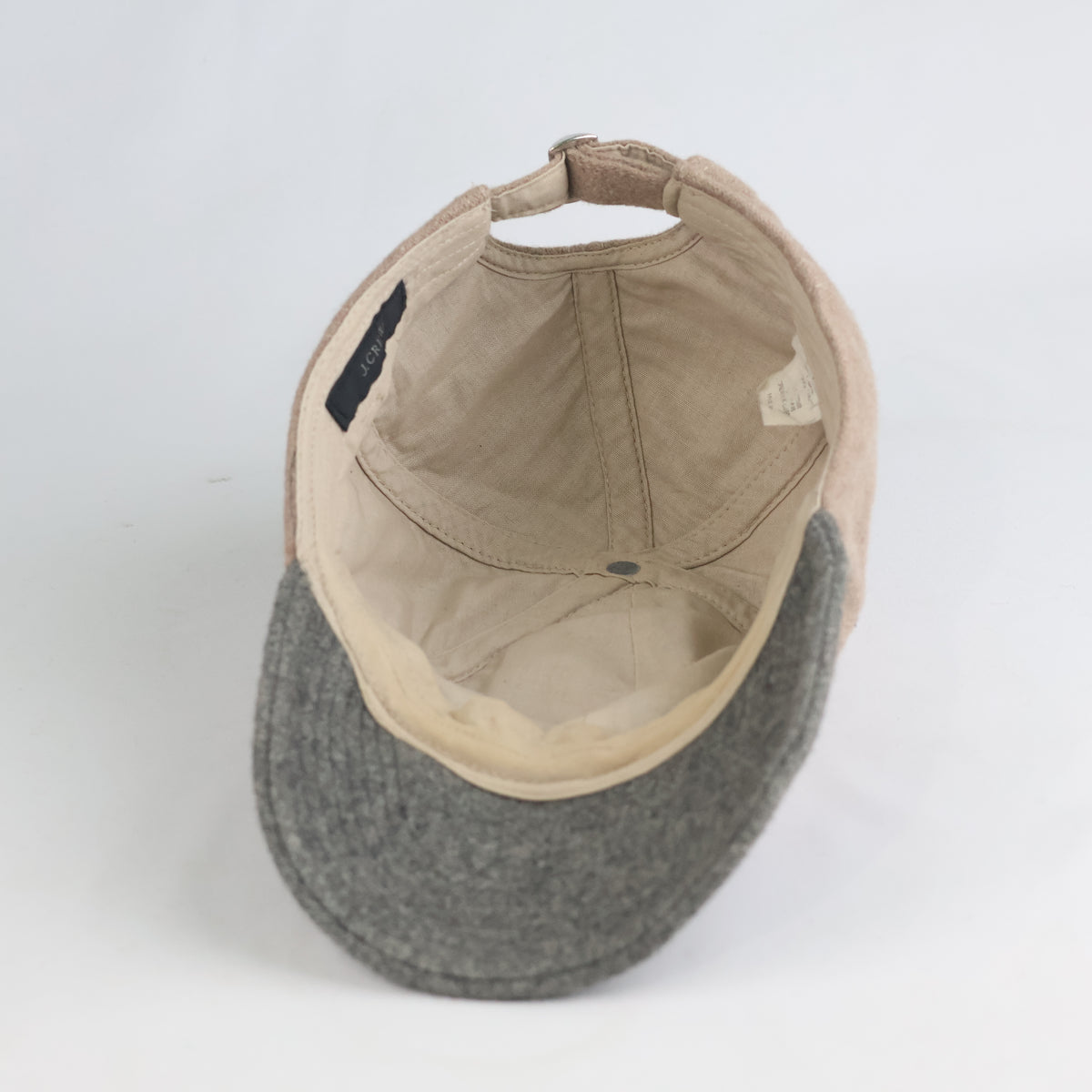 Thrifted J.Crew Wool Blend Neutral Two-Tone winter Cap (Size 57–58 cm) | 10882