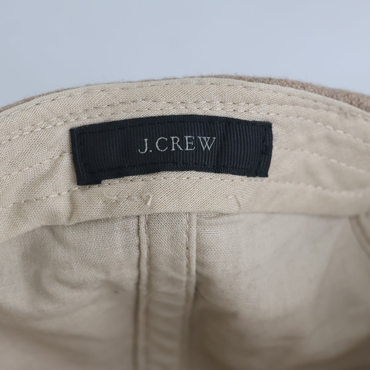 Thrifted J.Crew Wool Blend Neutral Two-Tone winter Cap (Size 57–58 cm) | 10882