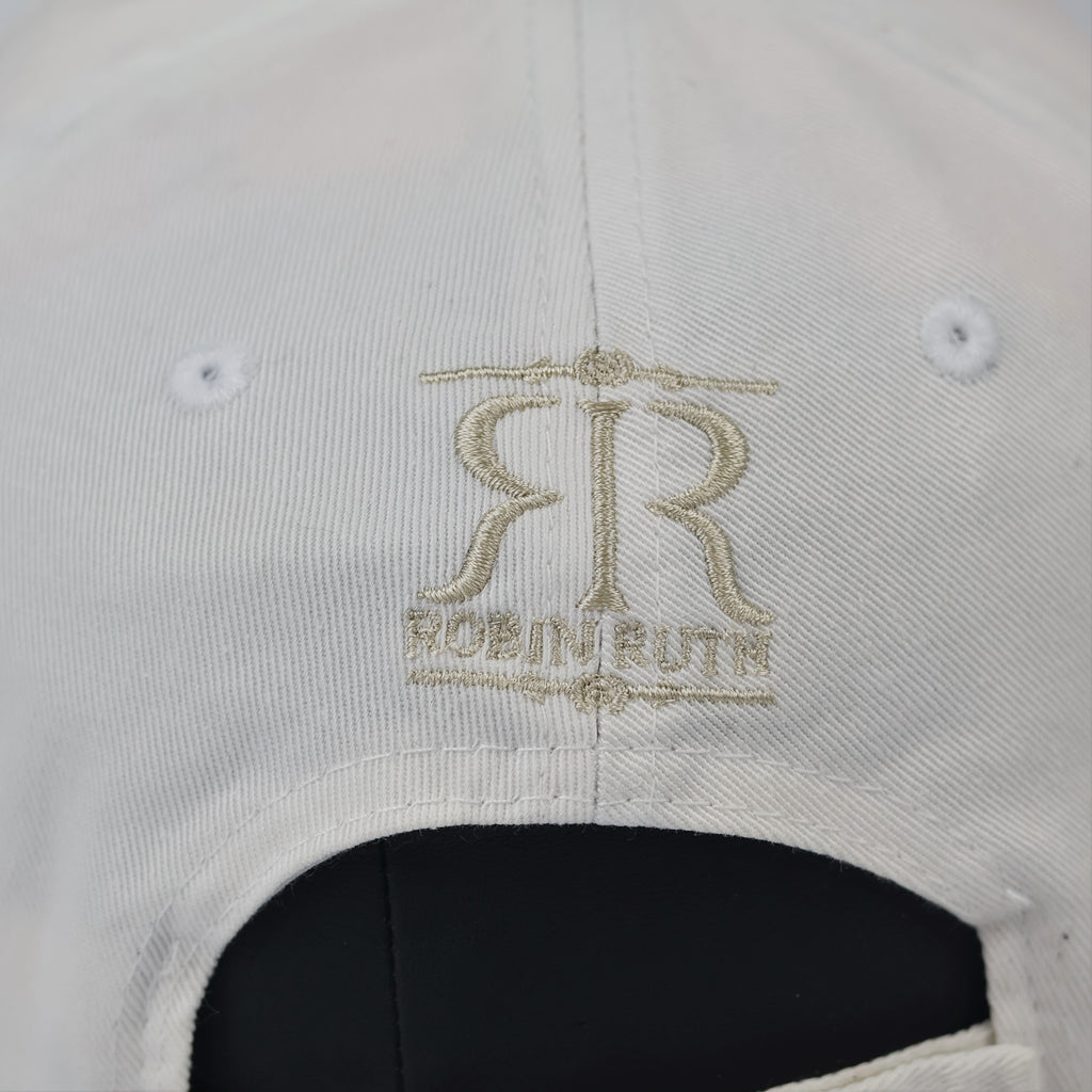 Robin Ruth Miami City Embroidered Baseball ThriftedCap - Off-White