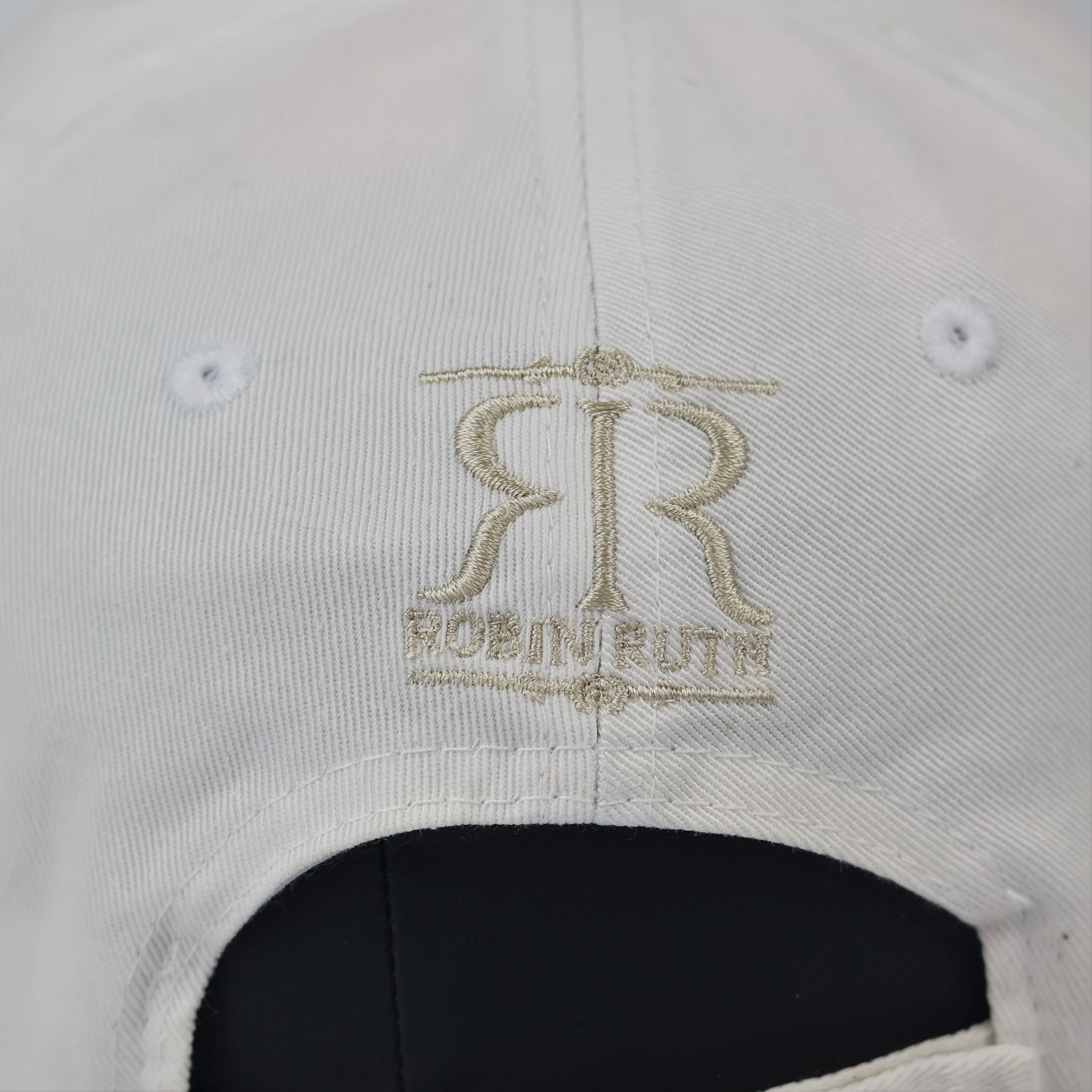 Robin Ruth Miami City Embroidered Baseball ThriftedCap - Off-White