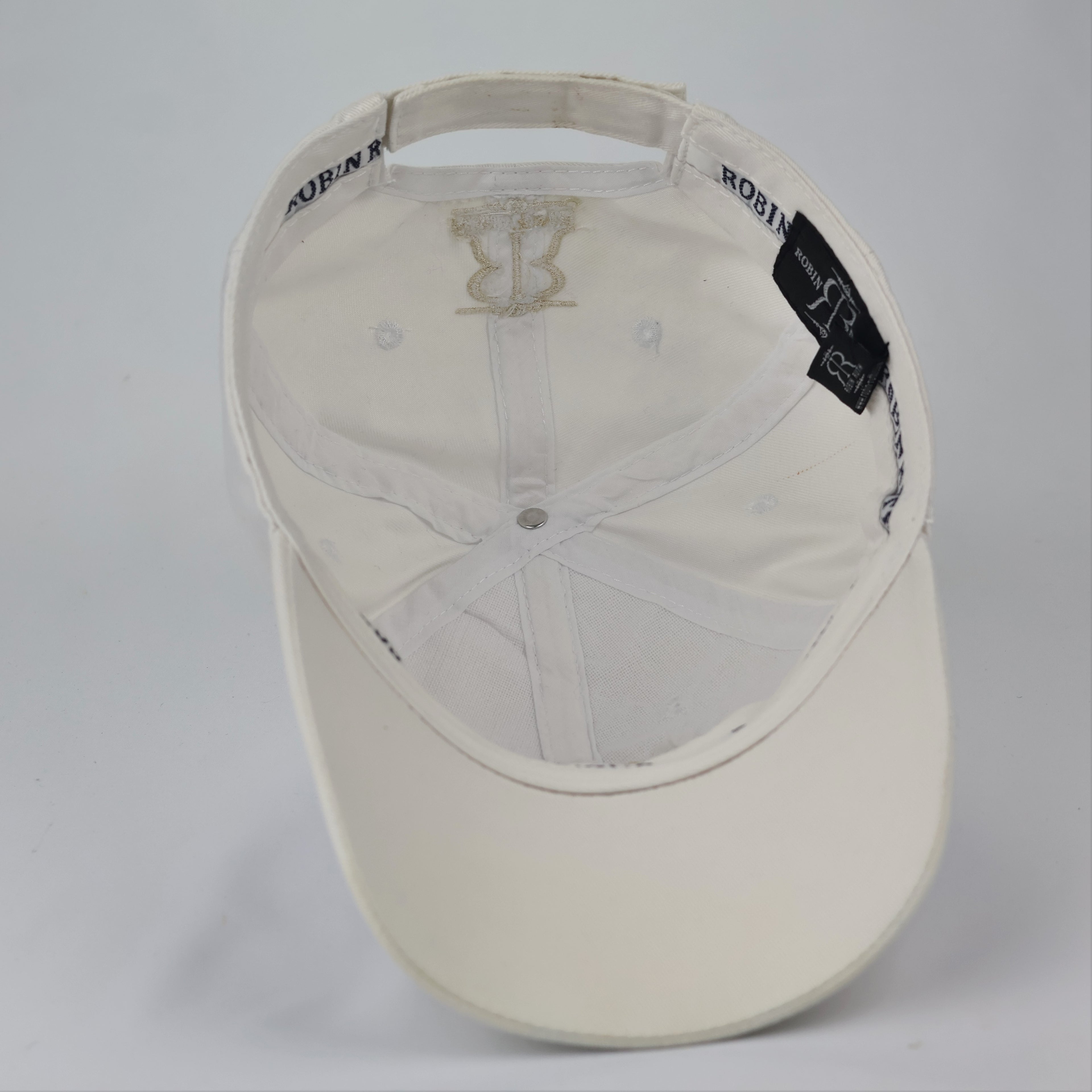 Robin Ruth Miami City Embroidered Baseball ThriftedCap - Off-White