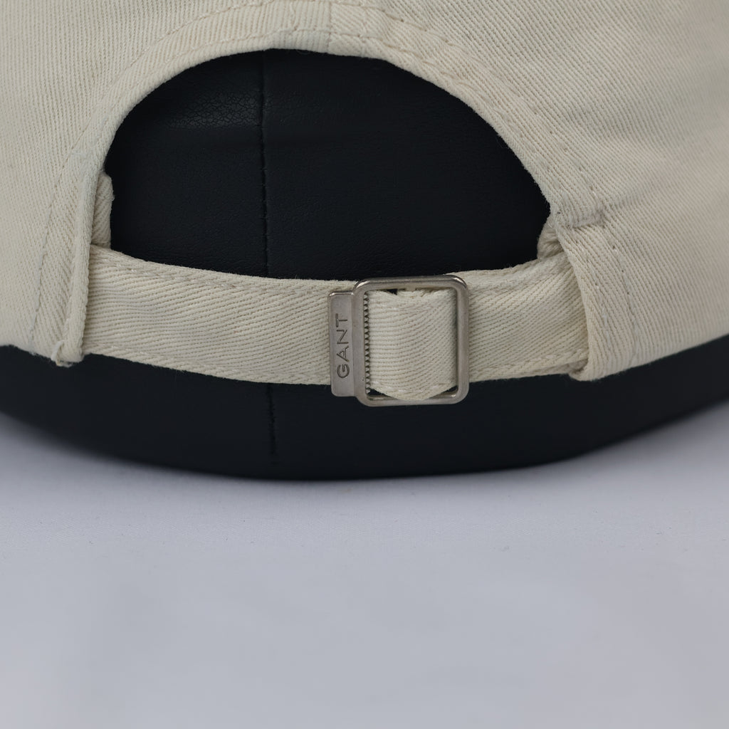 Authentic GANT Shield Logo Cotton Twill Thrifted Cap - Off-White/Cream