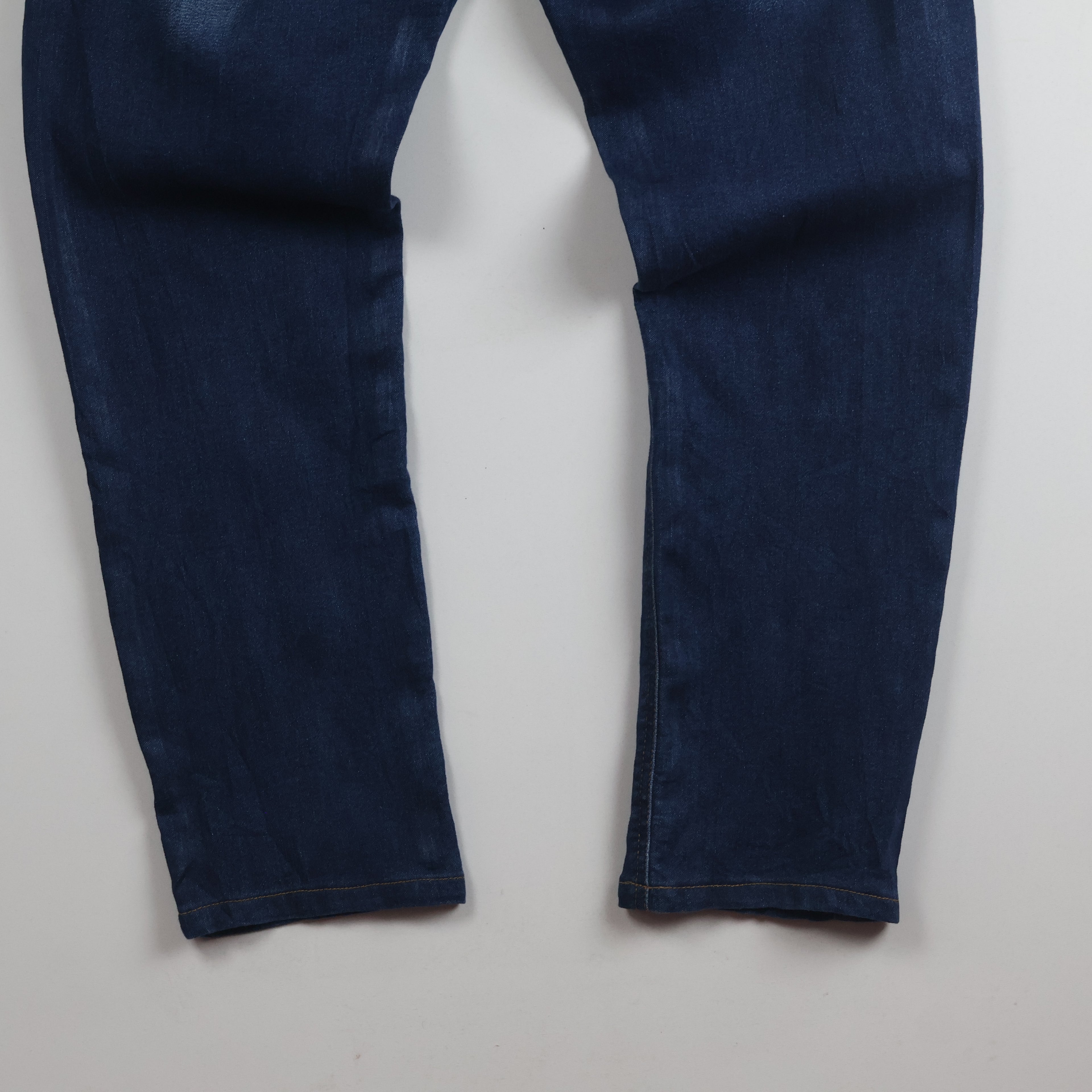 Thrifted Men's V.Cut Blue Elastic Waist Denim Waist:32/ J1085
