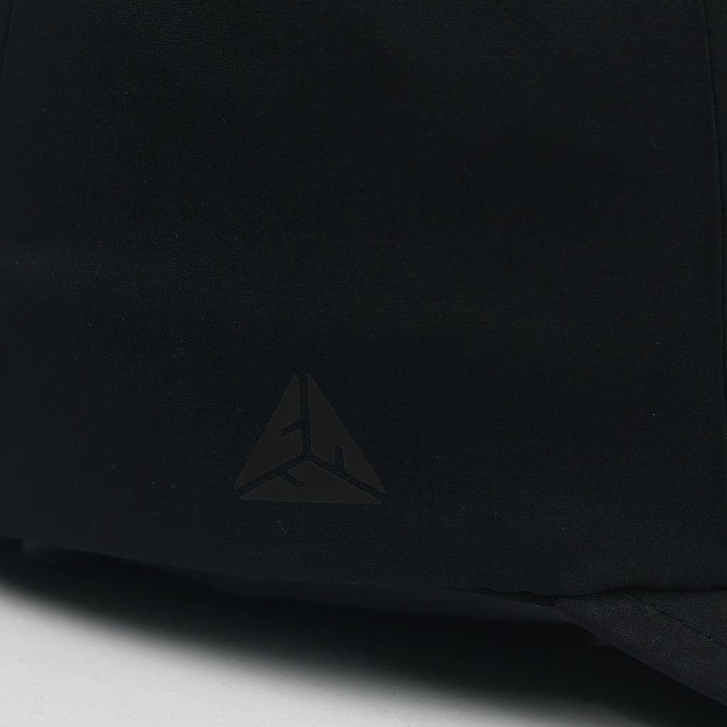 Thrifted Flexfit Delta Black Monogram Logo Fitted Cap - Size S/M (57-58cm)