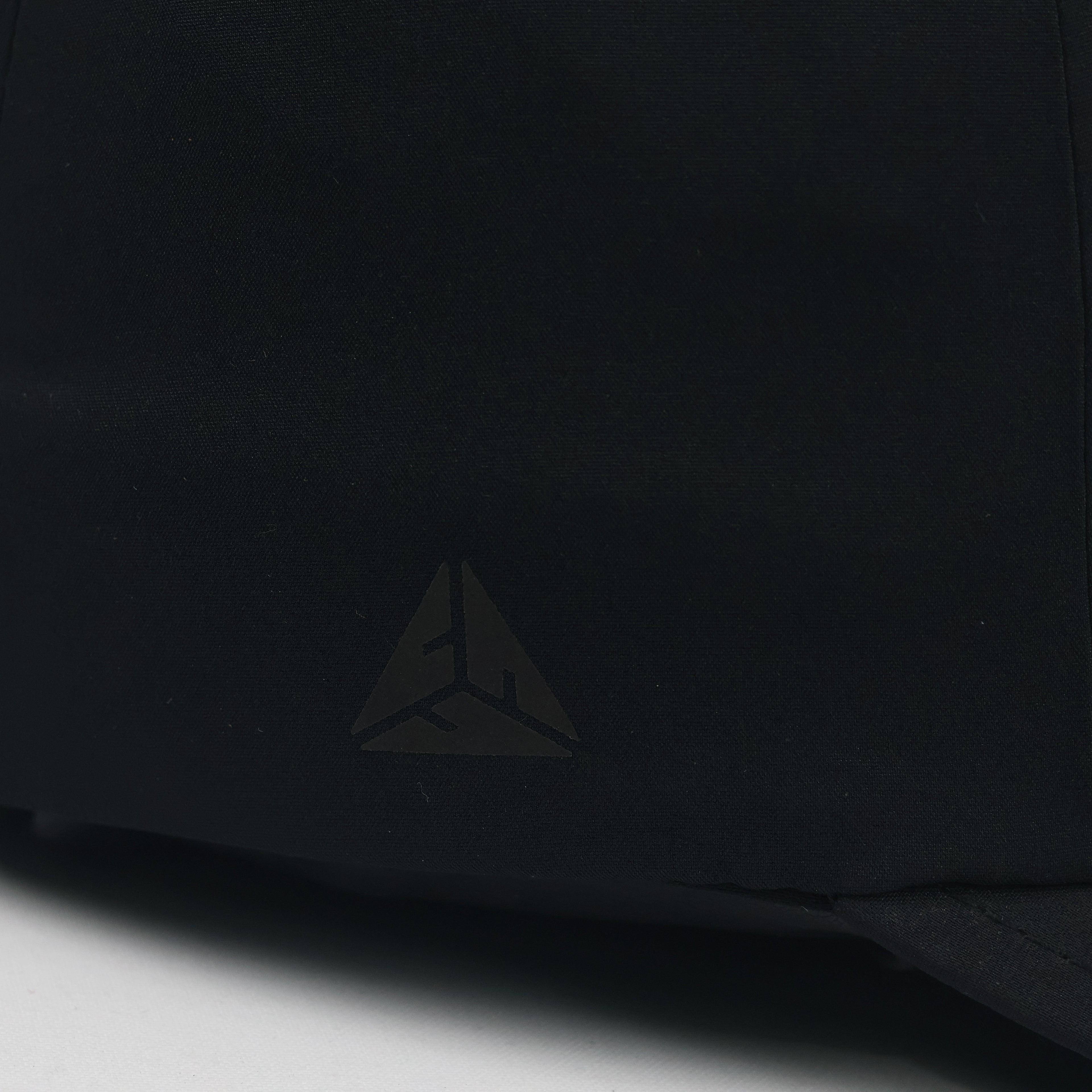 Thrifted Flexfit Delta Black Monogram Logo Fitted Cap - Size S/M (57-58cm)