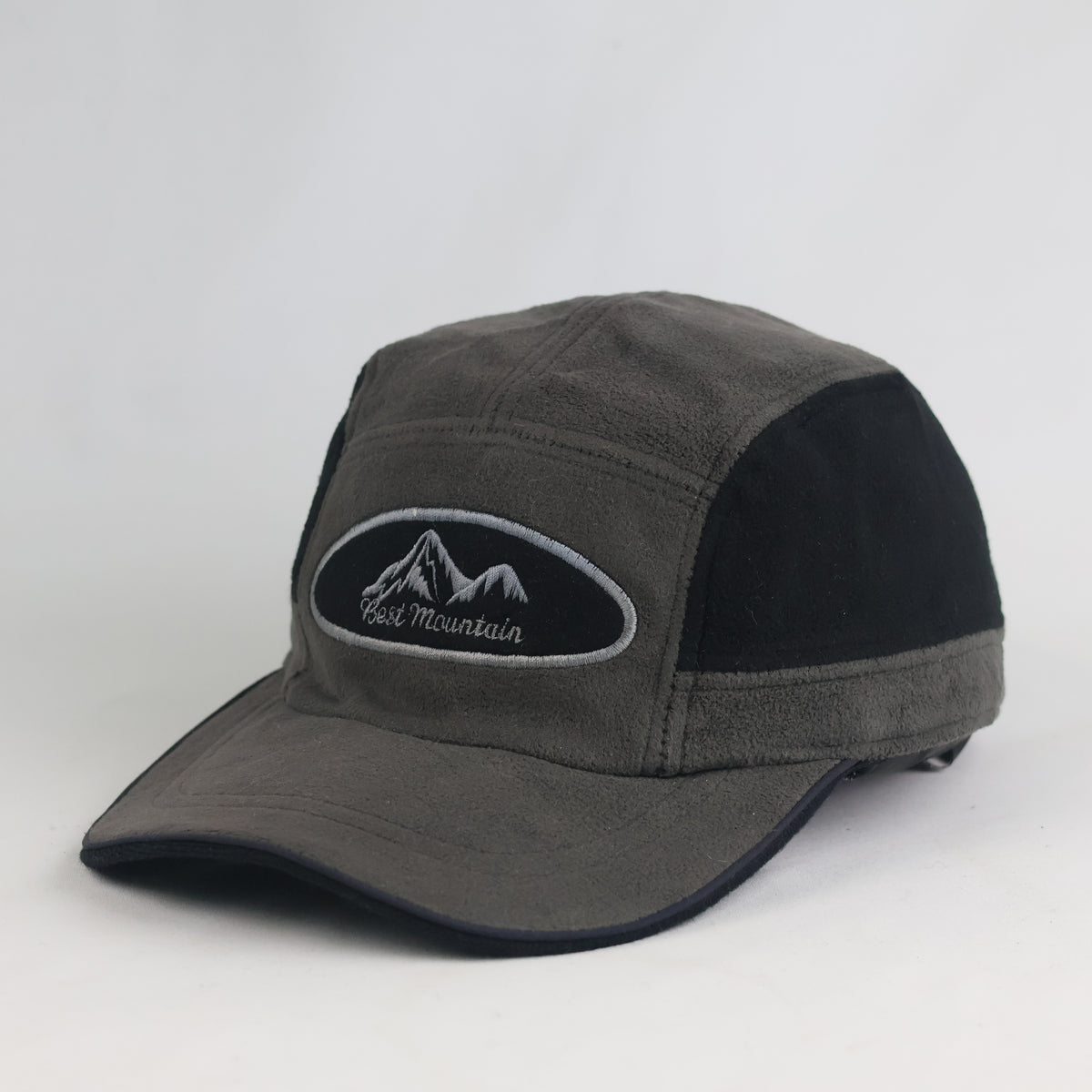 Thrifted Vintage Best Mountain Winter Fleece Cap – Dark Grey / Black (57-59cm) | 11006