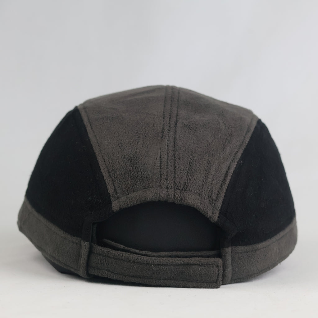 Thrifted Vintage Best Mountain Winter Fleece Cap – Dark Grey / Black (57-59cm) | 11006