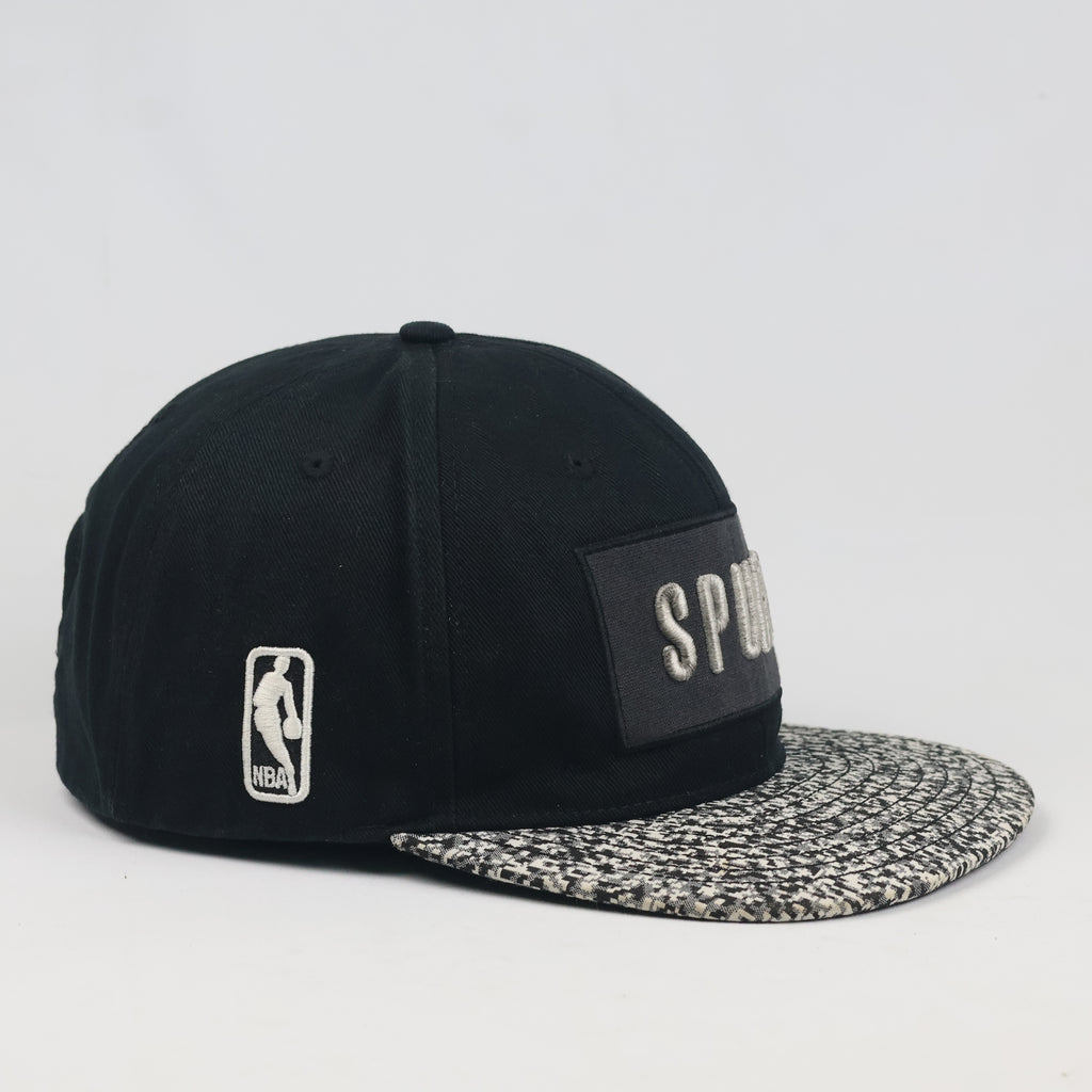 Vintage NBA San Antonio Spurs Houndstooth Pattern Brim Snapback - Size 57-59cm