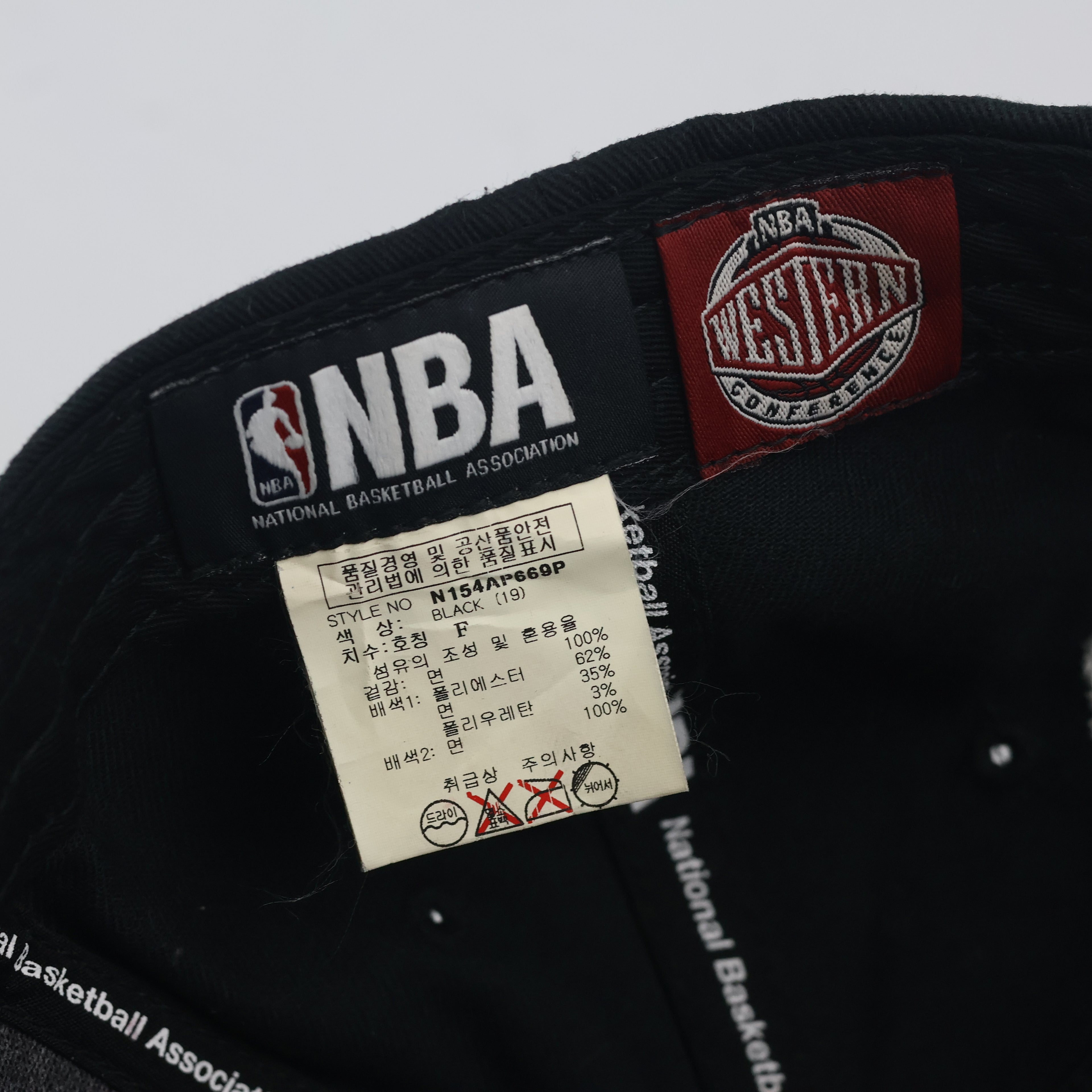Vintage NBA San Antonio Spurs Houndstooth Pattern Brim Snapback - Size 57-59cm