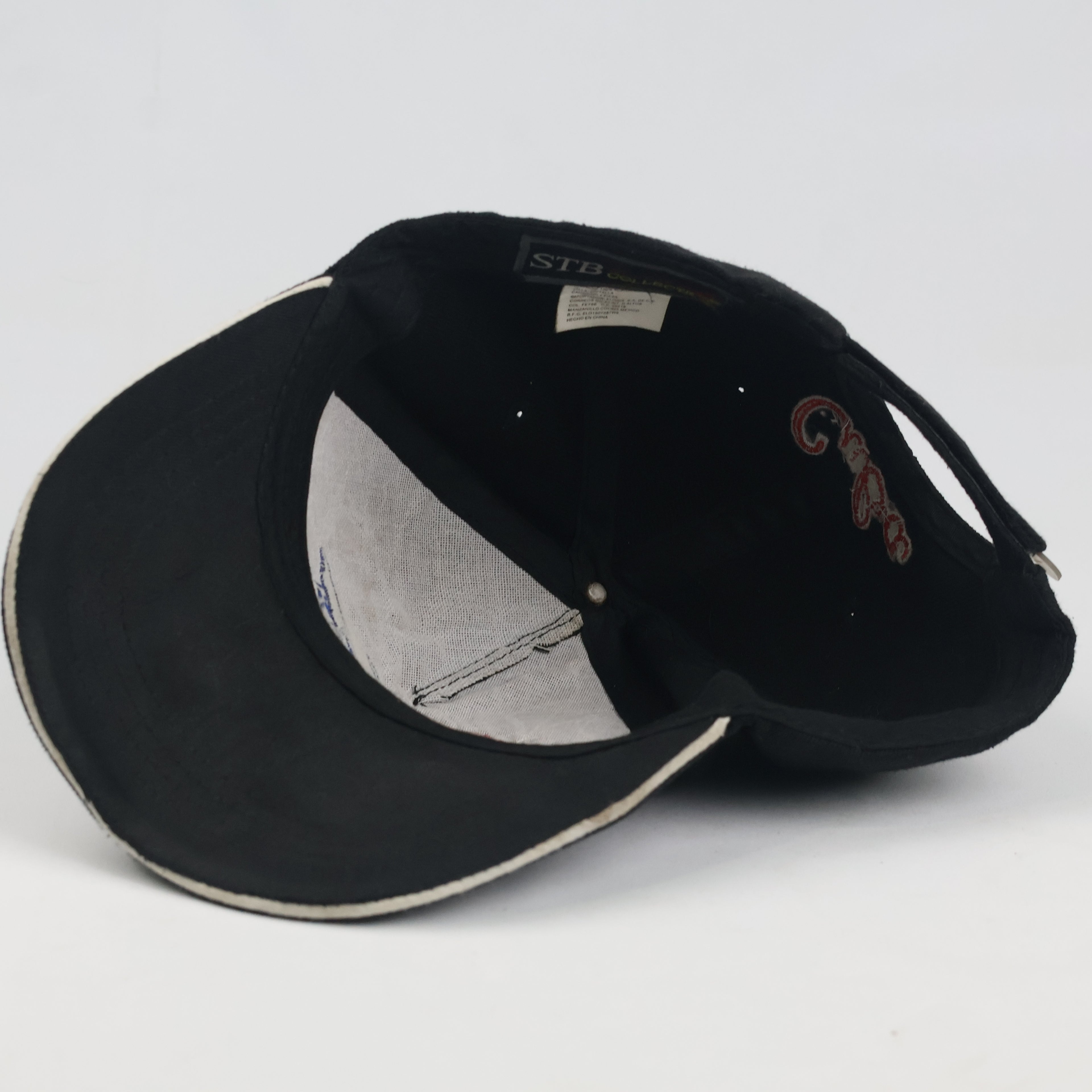Thrifted STB Cuba Flag Map Black Cotton Cap - Size 56-58cm