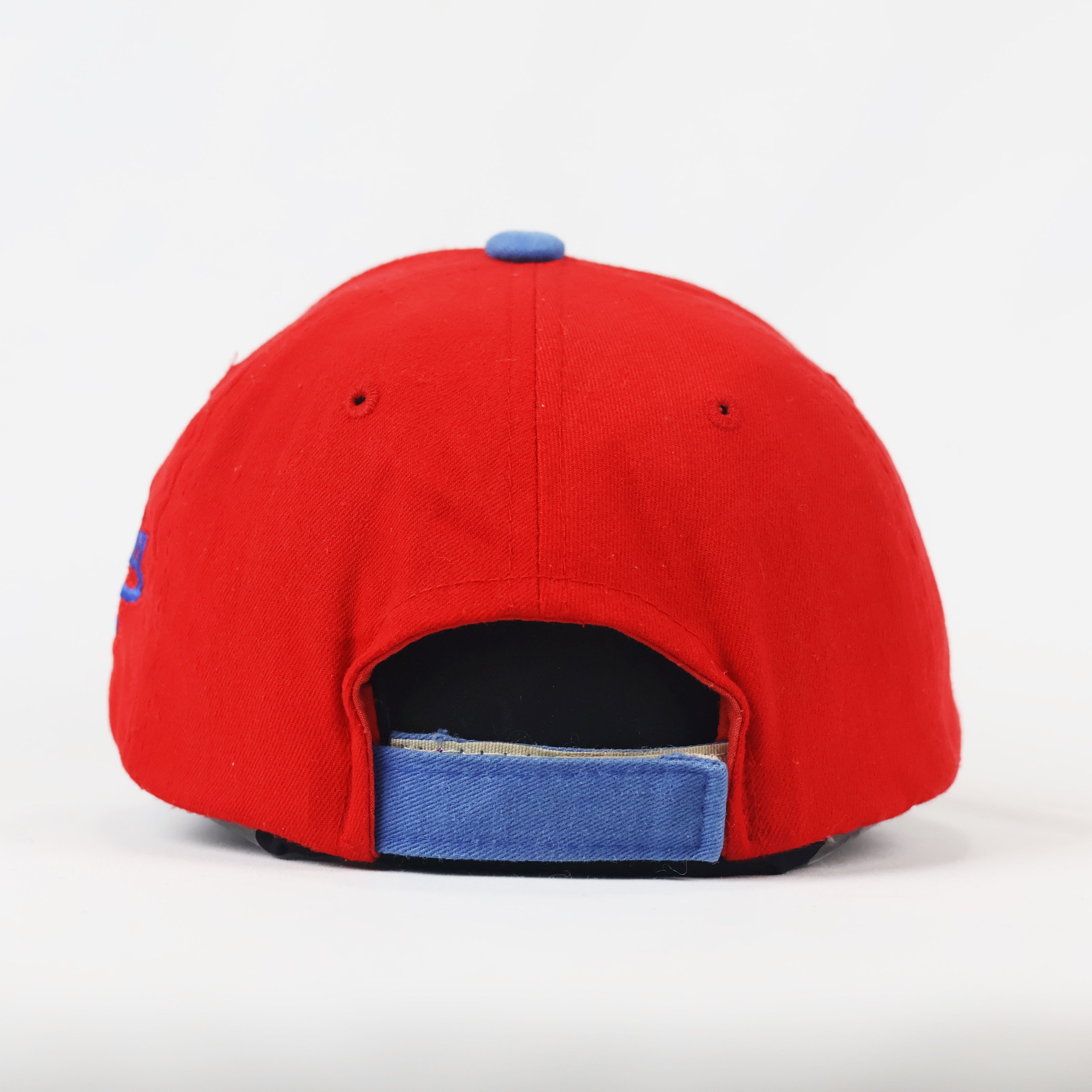 Bright Red Kids’ Baseball Thrifted Cap - Adjustable Sport Hat (4-8 Years)