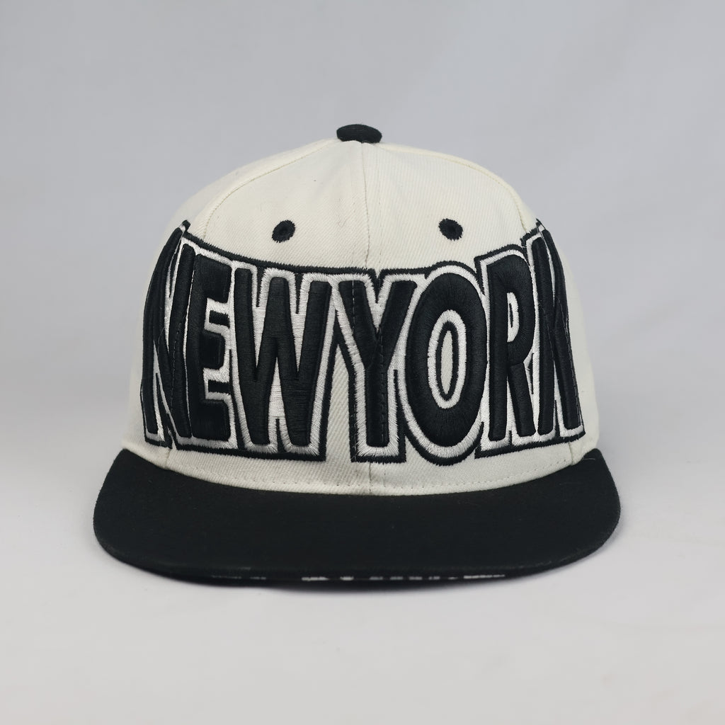 Thrifted Cityhunter USA Off-White New York Snapback Cap (Size 57–59 cm) | 10893