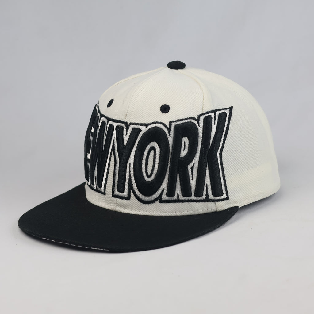 Thrifted Cityhunter USA Off-White New York Snapback Cap (Size 57–59 cm) | 10893