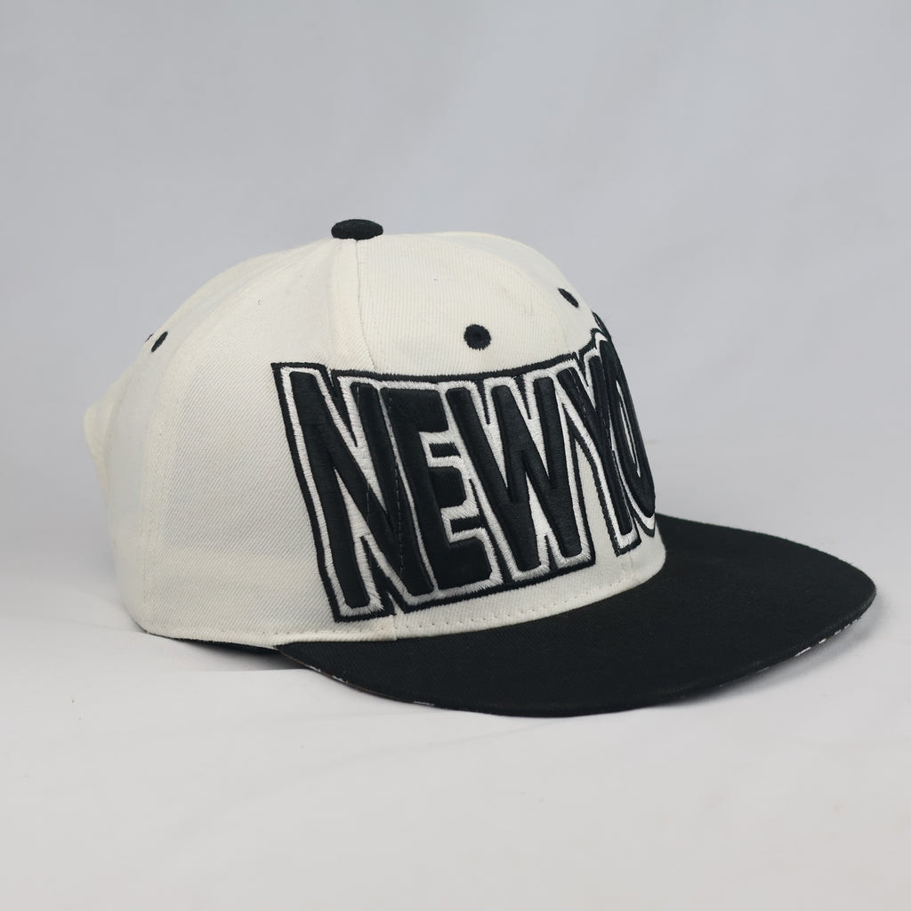 Thrifted Cityhunter USA Off-White New York Snapback Cap (Size 57–59 cm) | 10893