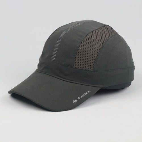 Thrifted Quechua Decathlon Charcoal Breathable Trail Running Cap - Size 56-58cm