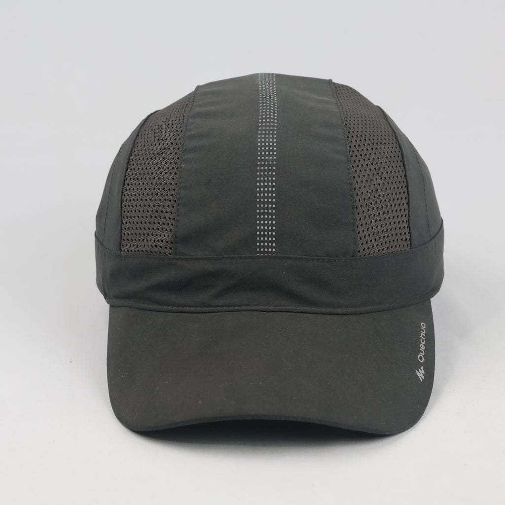Thrifted Quechua Decathlon Charcoal Breathable Trail Running Cap - Size 56-58cm