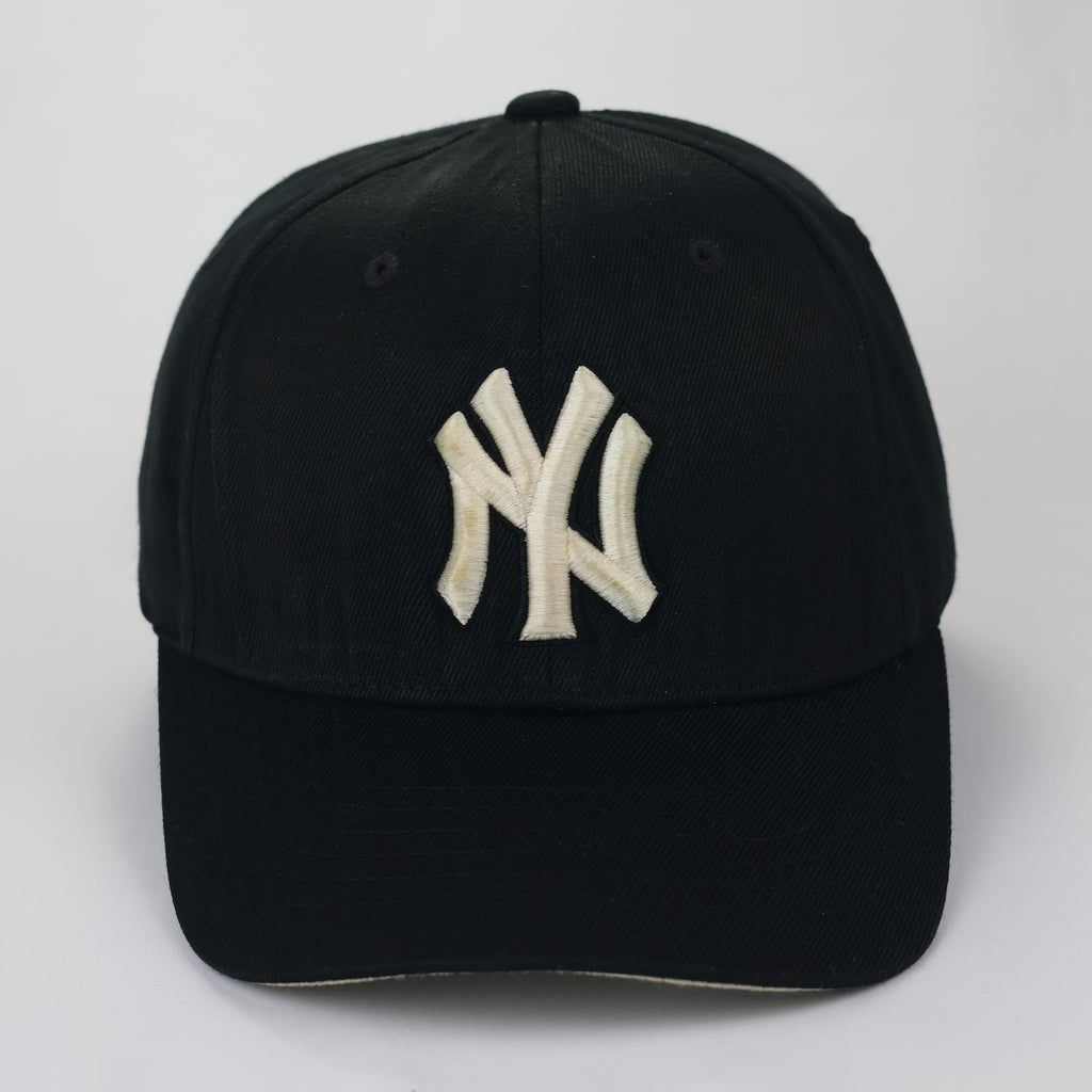 Authentic MLB New York Yankees Black Stretch-Fitted Thrifted Cap - Size M-XL