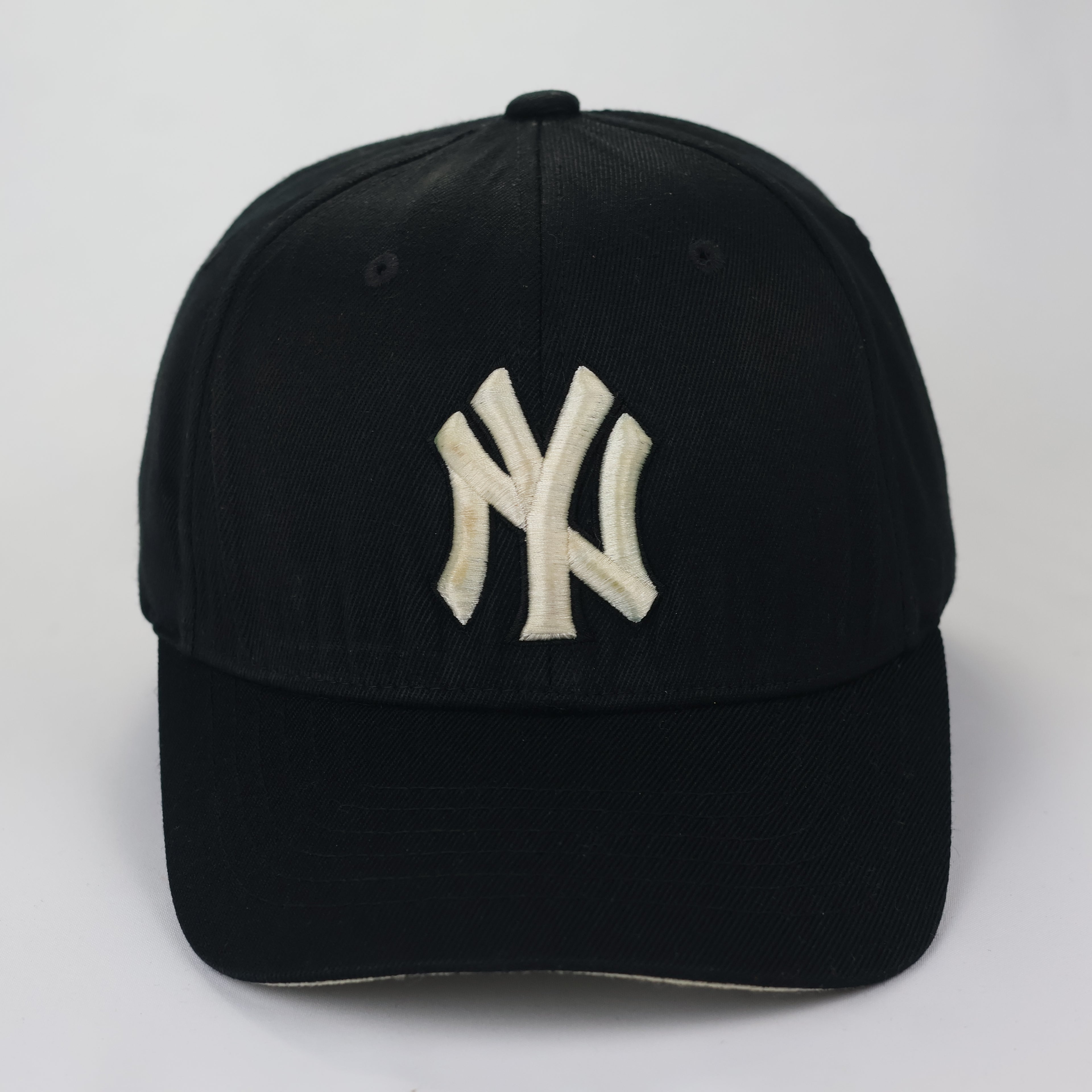 Authentic MLB New York Yankees Black Stretch-Fitted Thrifted Cap - Size M-XL