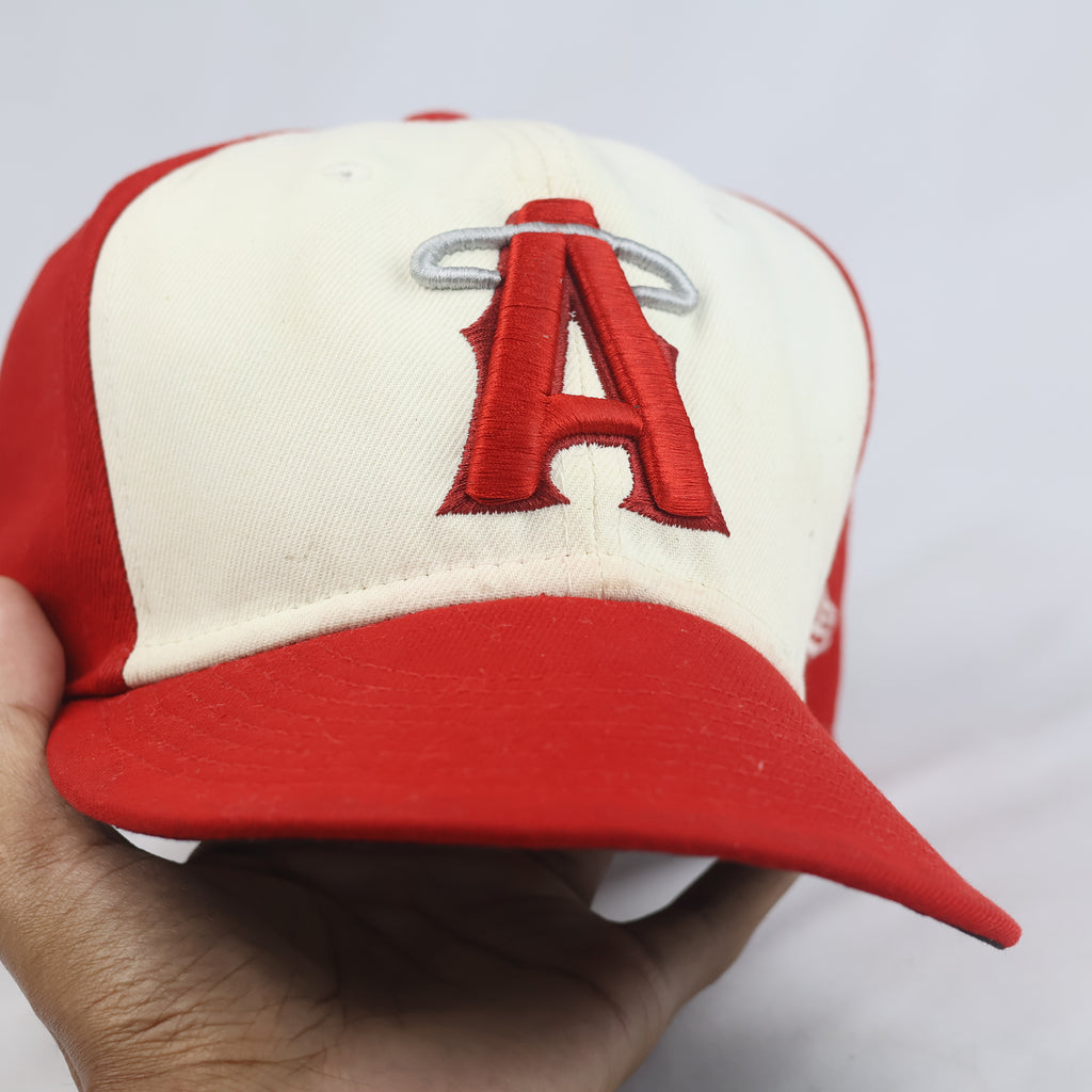 Thrifted  New Era 59FIFTY LA Angels Red Fitted Cap Size 7 5/8 (60.6 cm) | 10891