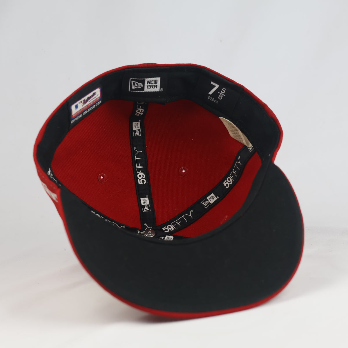 Thrifted  New Era 59FIFTY LA Angels Red Fitted Cap Size 7 5/8 (60.6 cm) | 10891