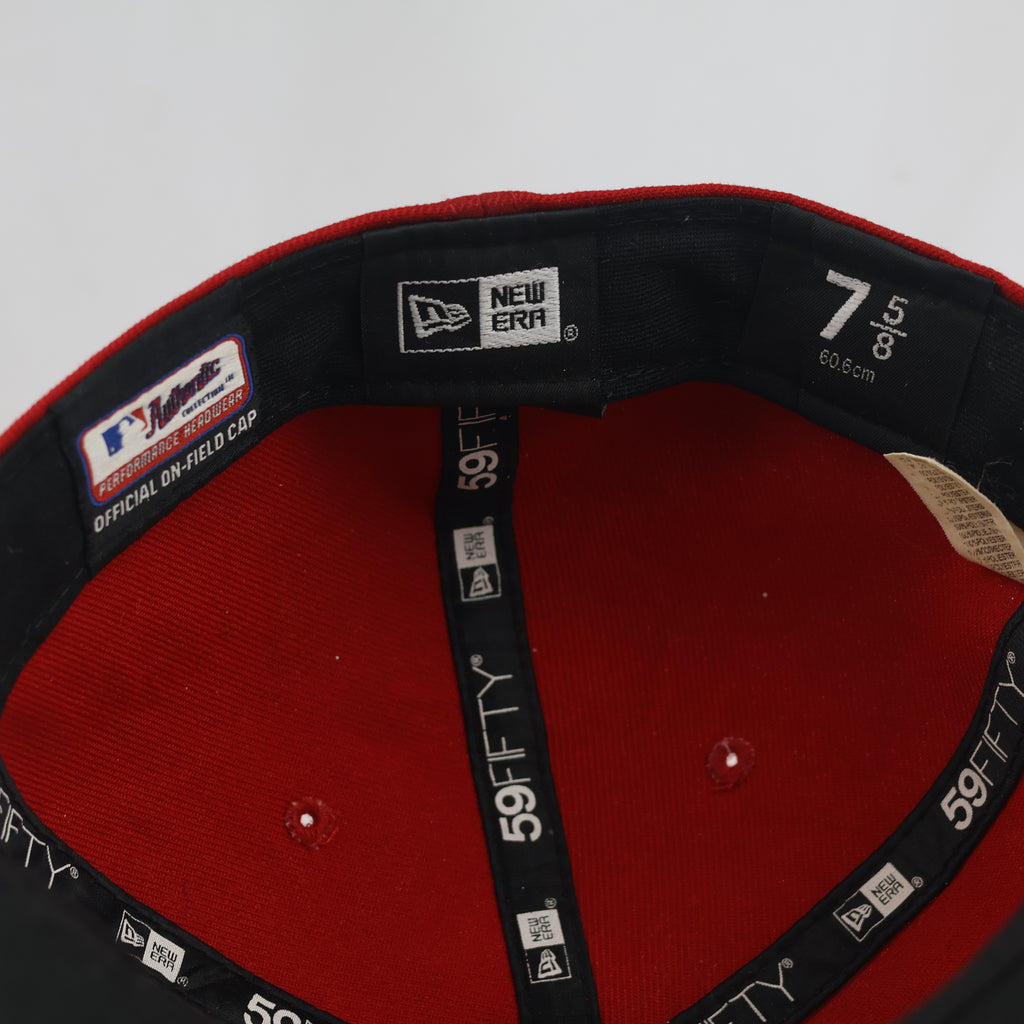 Thrifted  New Era 59FIFTY LA Angels Red Fitted Cap Size 7 5/8 (60.6 cm) | 10891