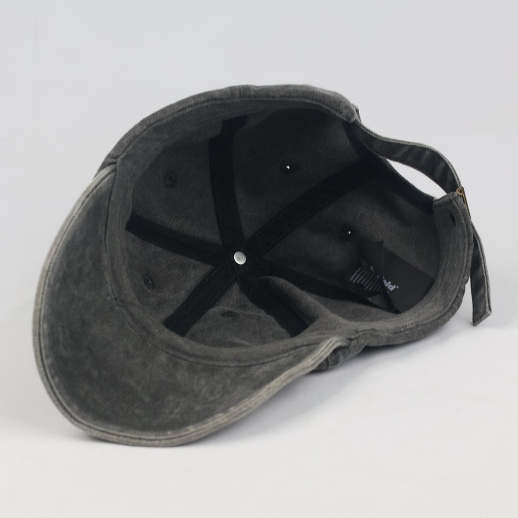 Thrifted Beechfield Faded Black Cursive Embroidered Baseball Cap - Size 57-59cm