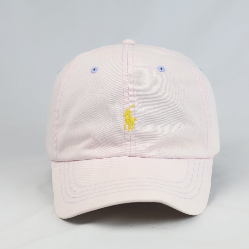 Thrifted  Polo Ralph Lauren Pink Cotton Strapback Cap (Size 57–59 cm) | 10899