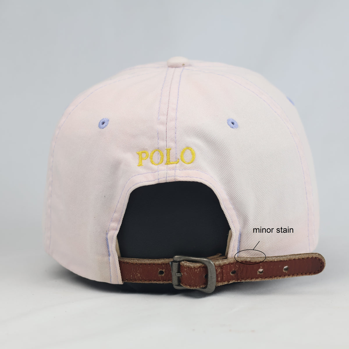 Thrifted  Polo Ralph Lauren Pink Cotton Strapback Cap (Size 57–59 cm) | 10899