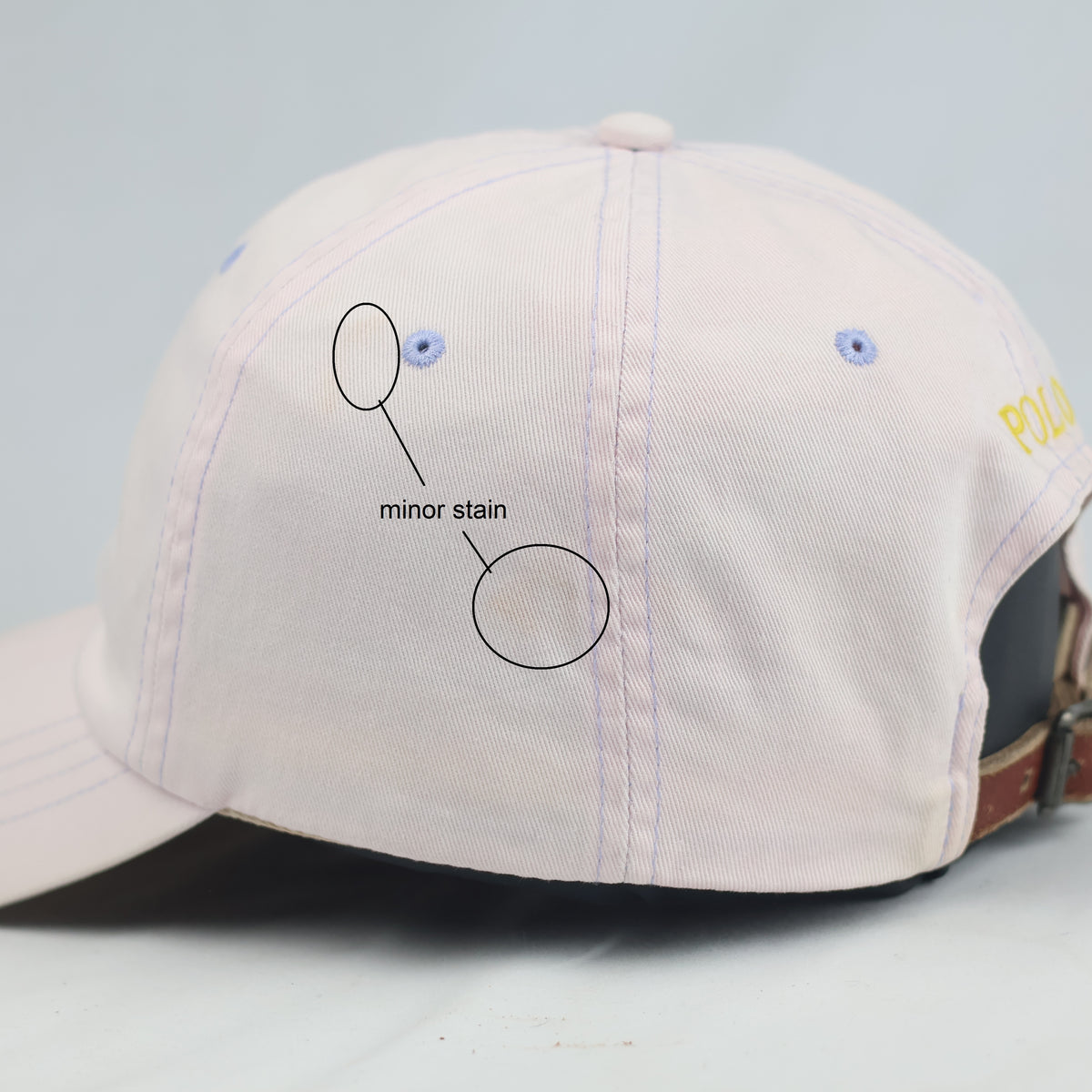 Thrifted  Polo Ralph Lauren Pink Cotton Strapback Cap (Size 57–59 cm) | 10899