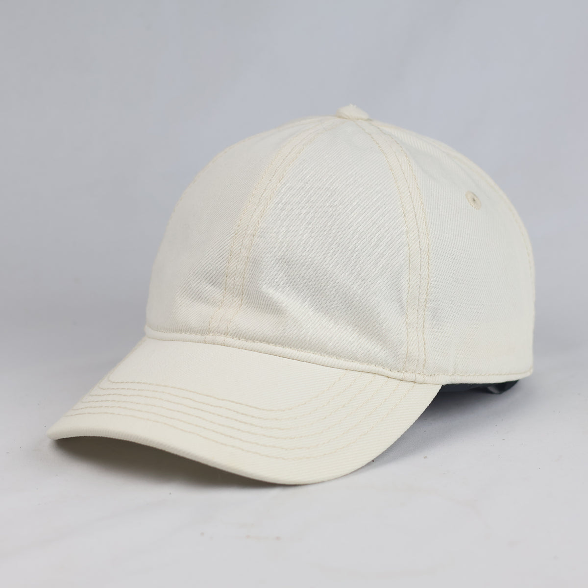 Thrifted Beige Blank Hat by H&M - 6-Panel Adjustable Cap 56-58cm | 10995