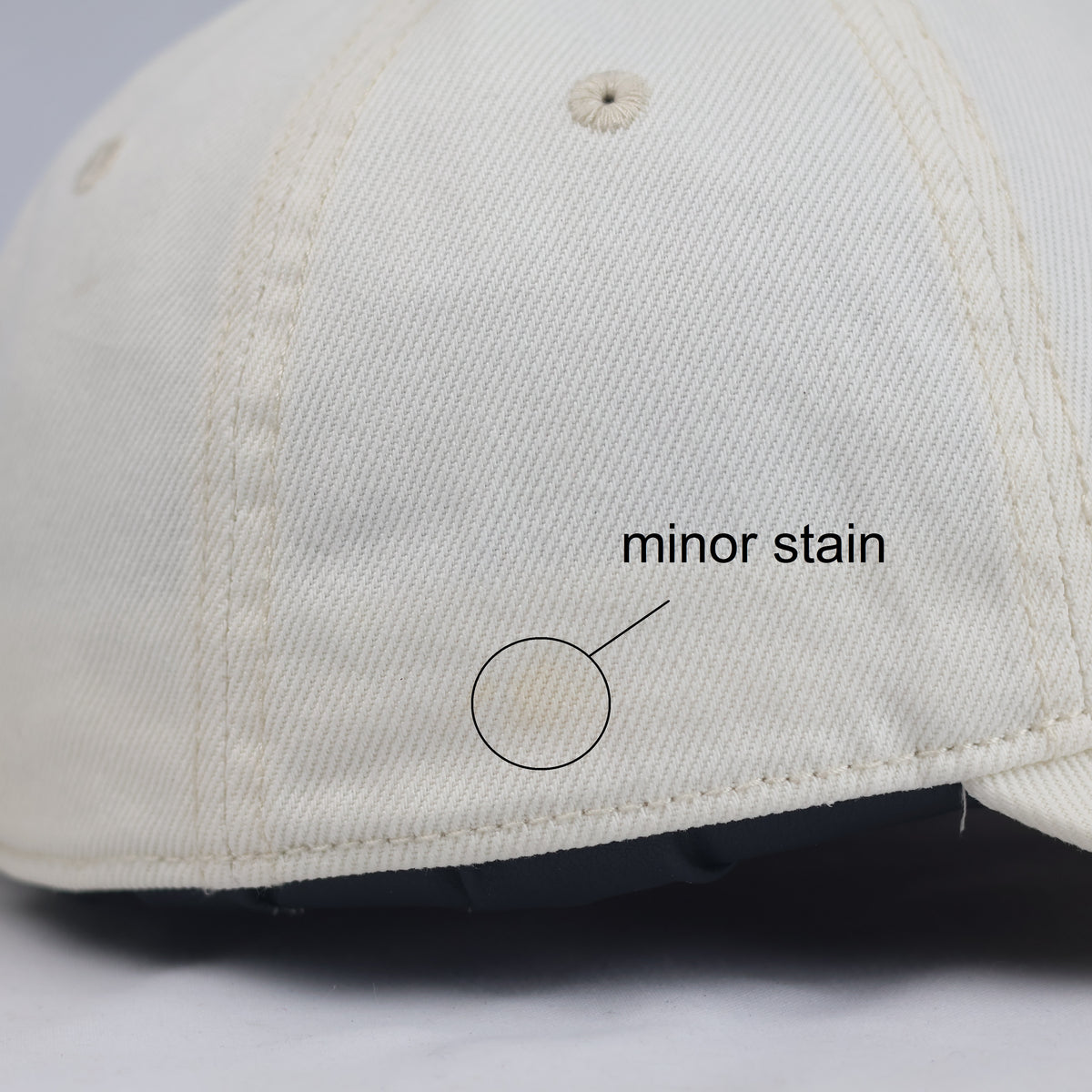 Thrifted Beige Blank Hat by H&M - 6-Panel Adjustable Cap 56-58cm | 10995