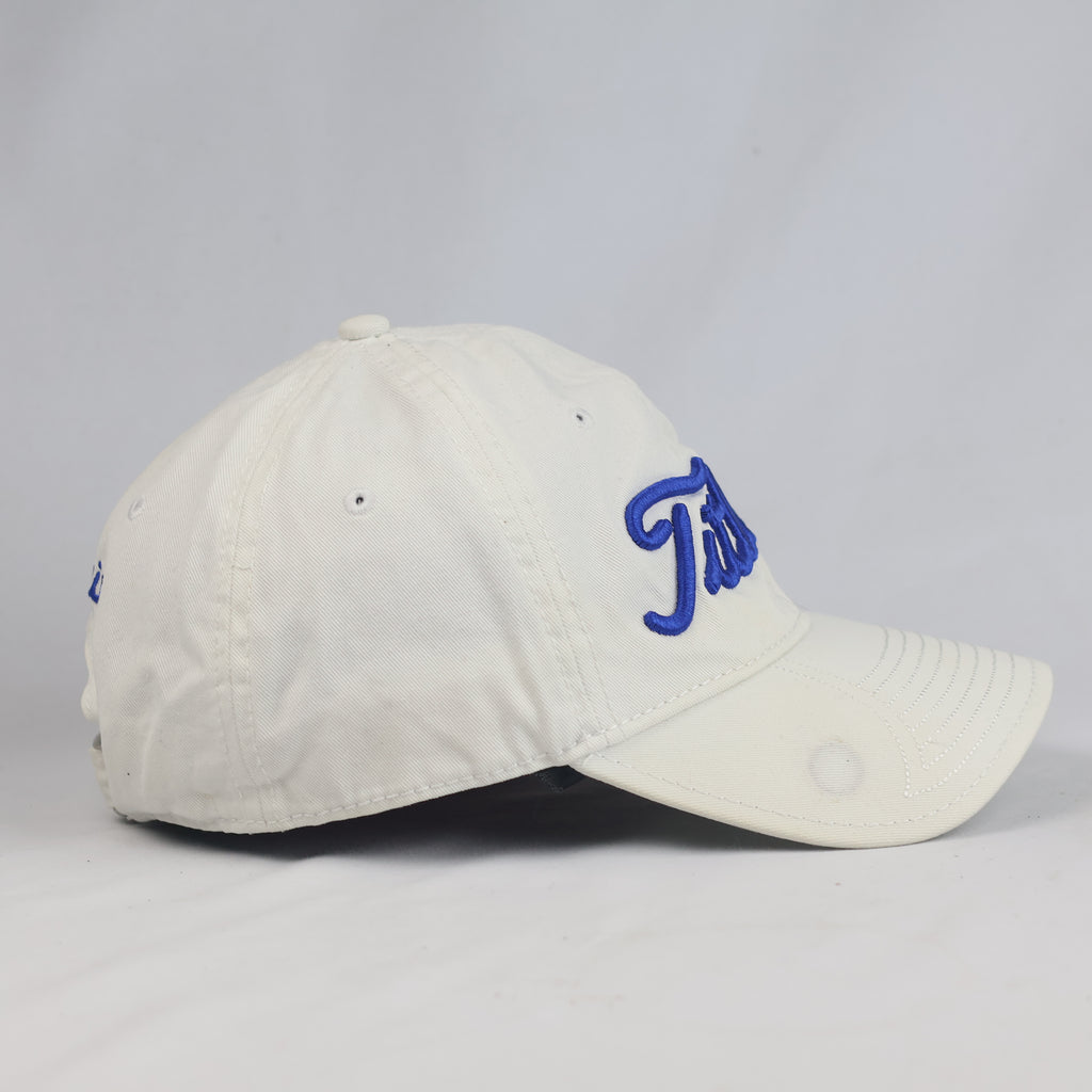 Thrifted Titleist New Era White Cotton Strapback Cap (Size 57–59 cm) | 10900