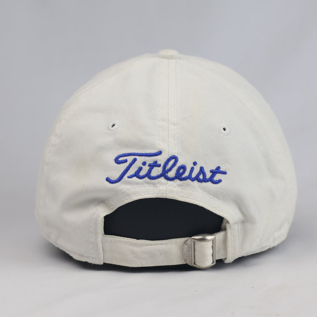 Thrifted Titleist New Era White Cotton Strapback Cap (Size 57–59 cm) | 10900