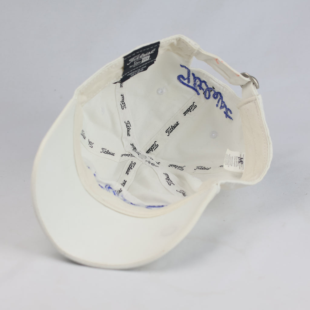 Thrifted Titleist New Era White Cotton Strapback Cap (Size 57–59 cm) | 10900