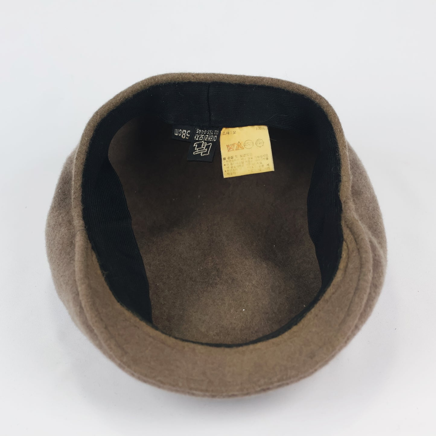 Made in Korea Premium Woolen Thrifted Beanie - Authentic K-Fashion Hat (58 cm)