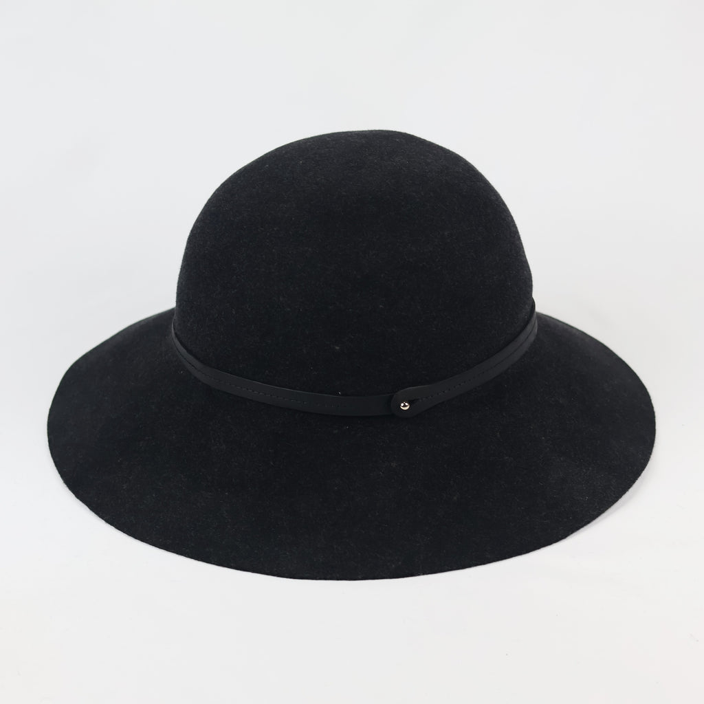 Helen Kaminski Alto 6 wool-felt Cloche Hat | Black | FARFETCH IN Thrifted Hat