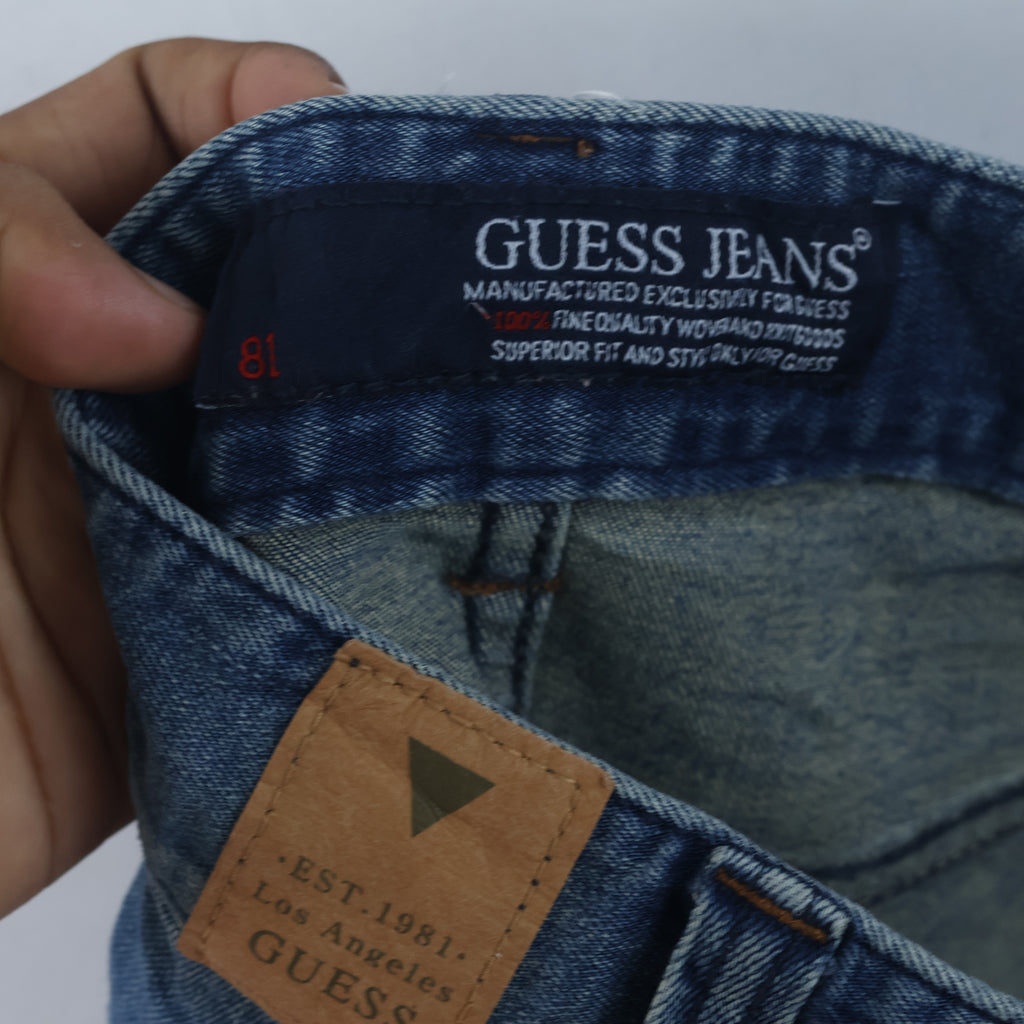 Thrifted Men's Guess Wash Denim Trousers Waist:32/ J1093