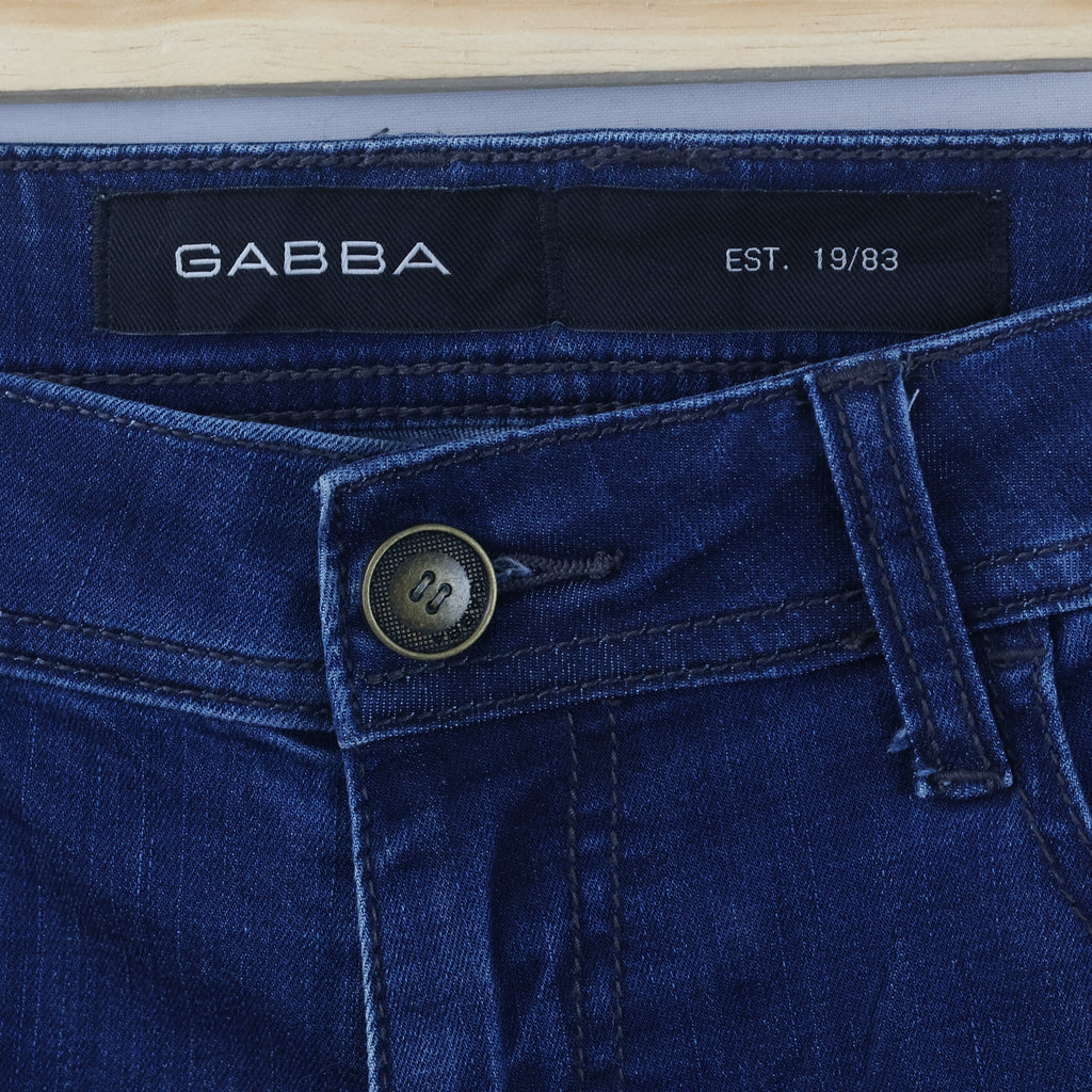 Thrifted Men's Gabba Dark Blue Slim Denim Trousers Waist:32/ J1094