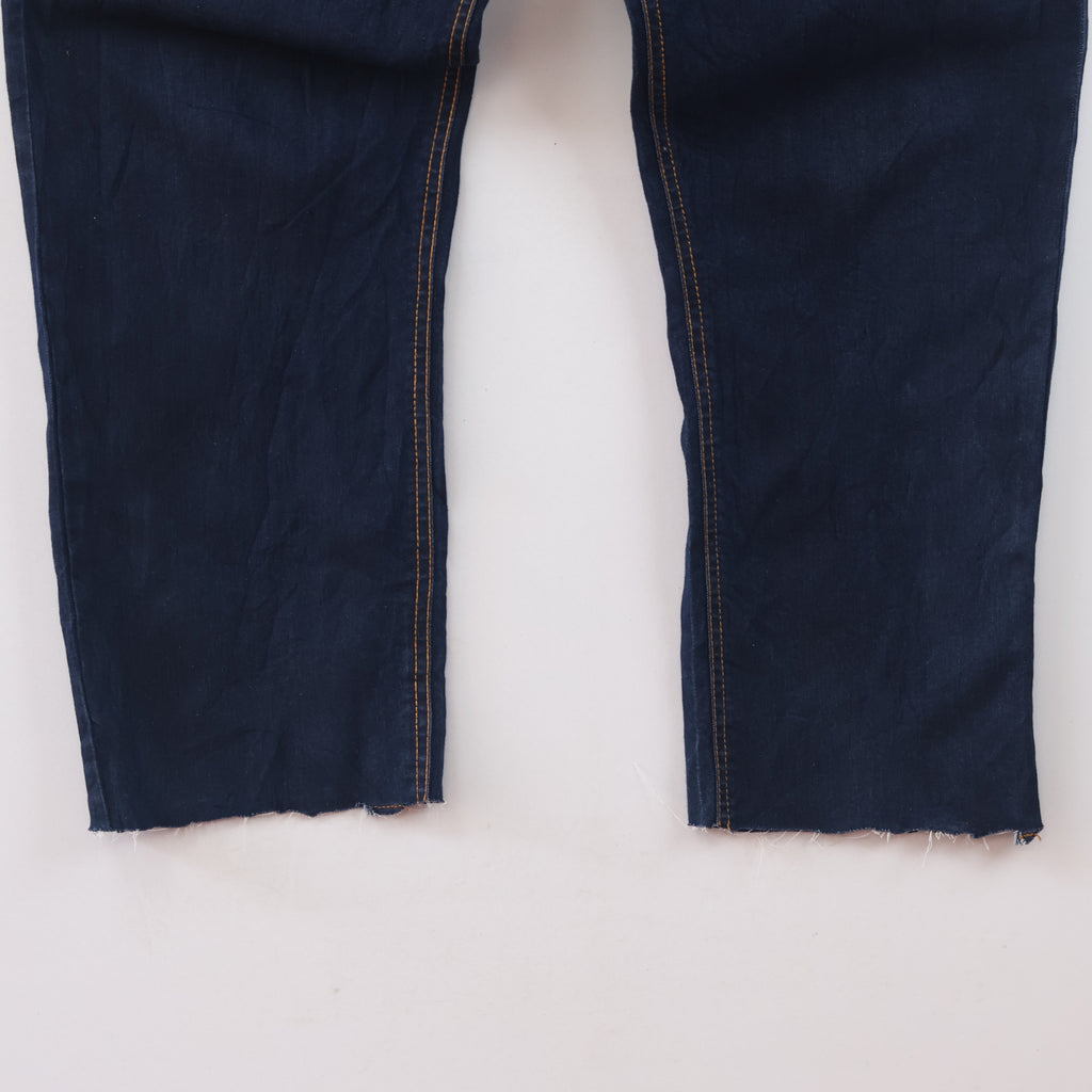 Thrifted Men's NII Indigo Denim Dark Blue Trousers Waist: 38/ J1095