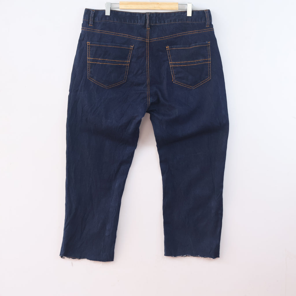 Thrifted Men's NII Indigo Denim Dark Blue Trousers Waist: 38/ J1095
