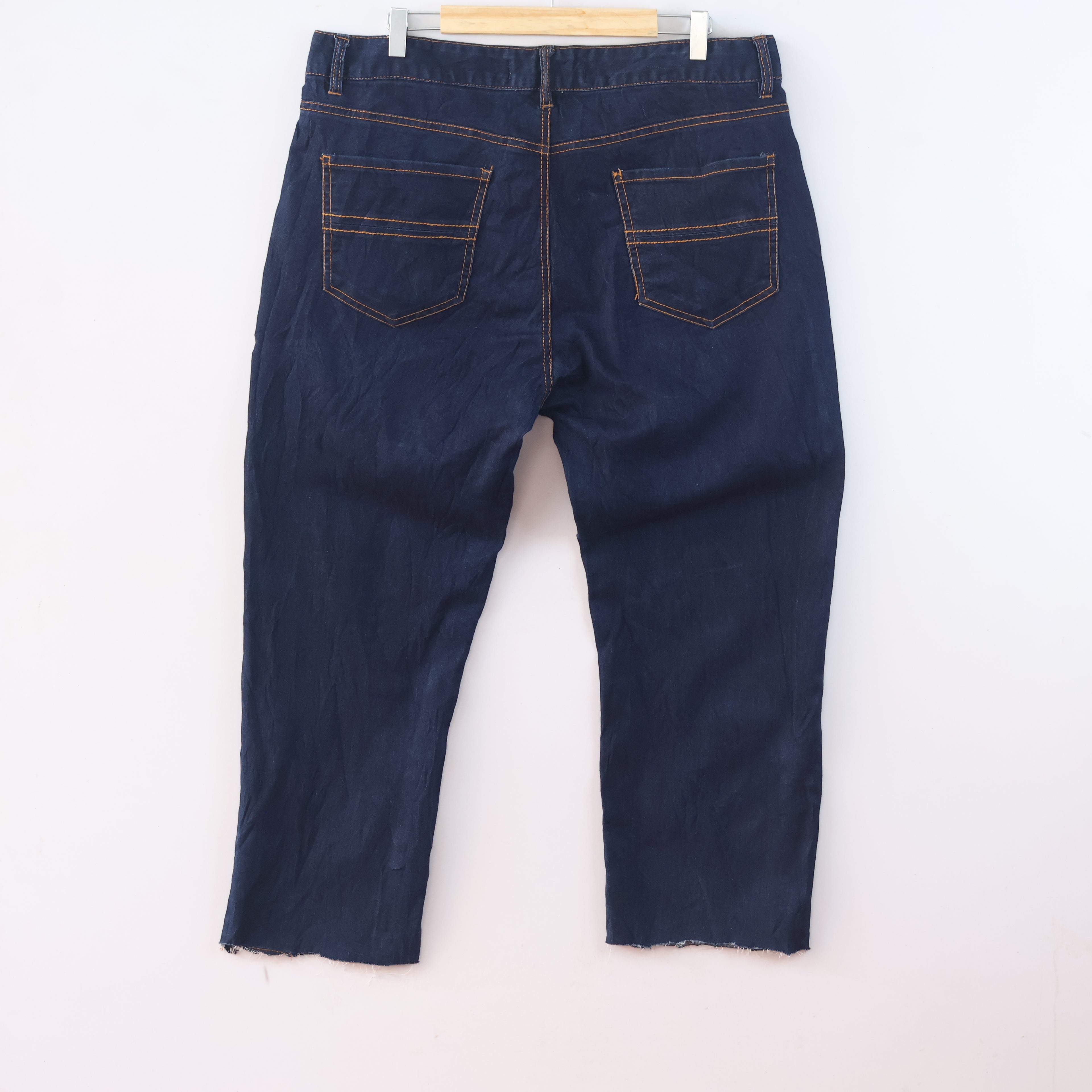 Thrifted Men's NII Indigo Denim Dark Blue Trousers Waist: 38/ J1095